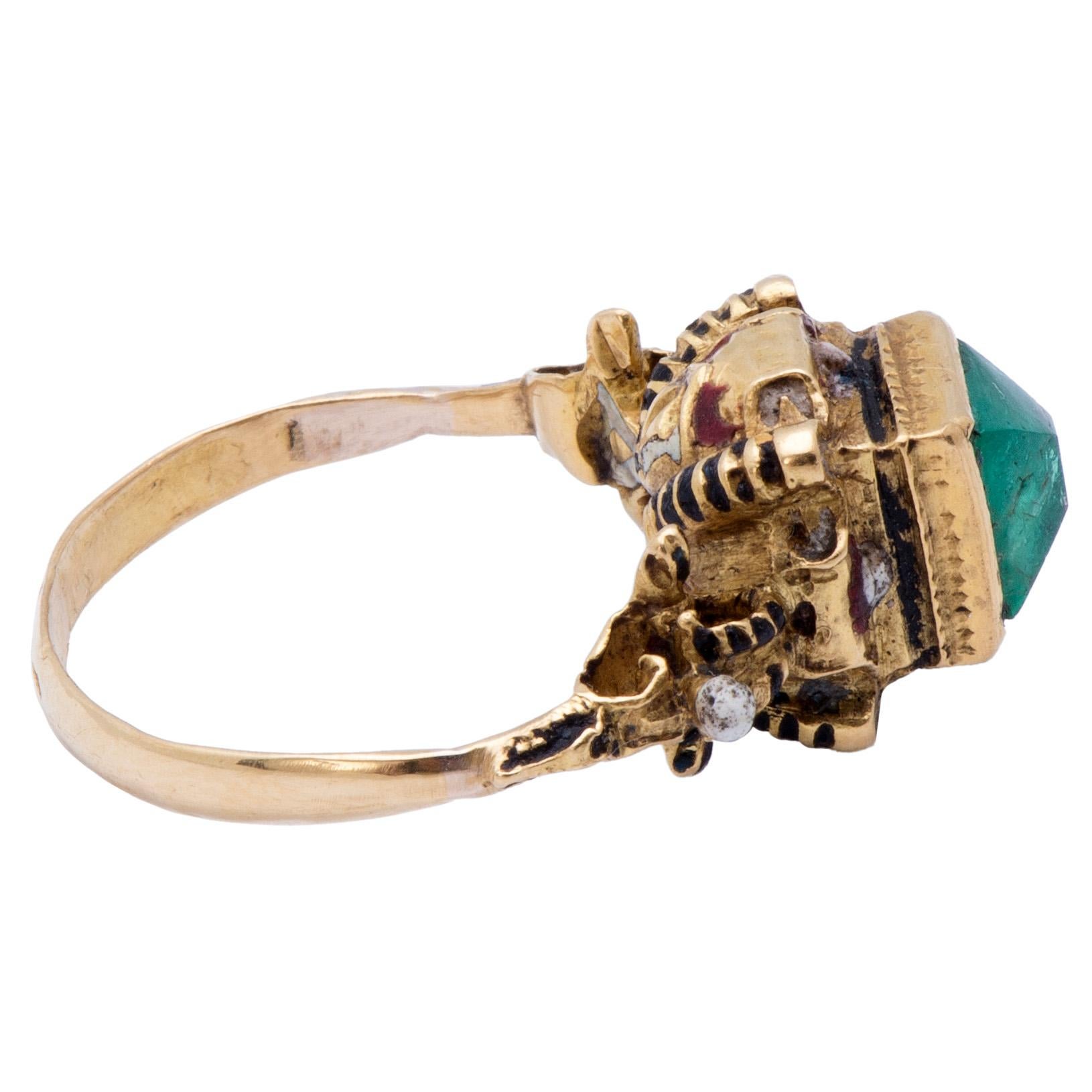 Women's or Men's Antique Gold Renaissance Revival Ring
