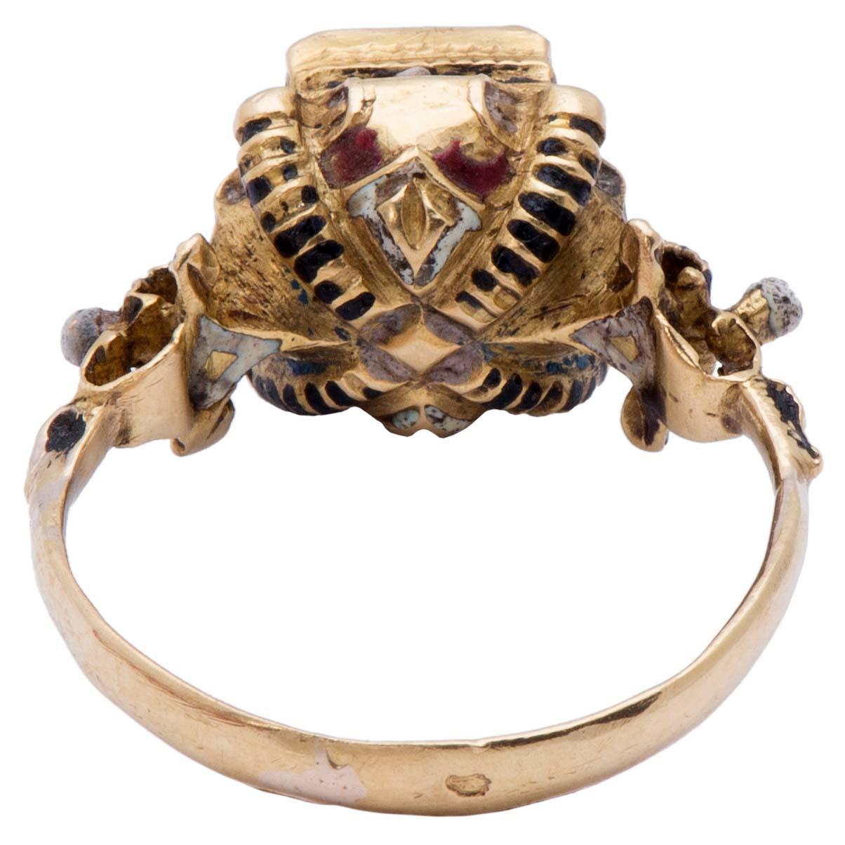 Antique Gold Renaissance Revival Ring 1