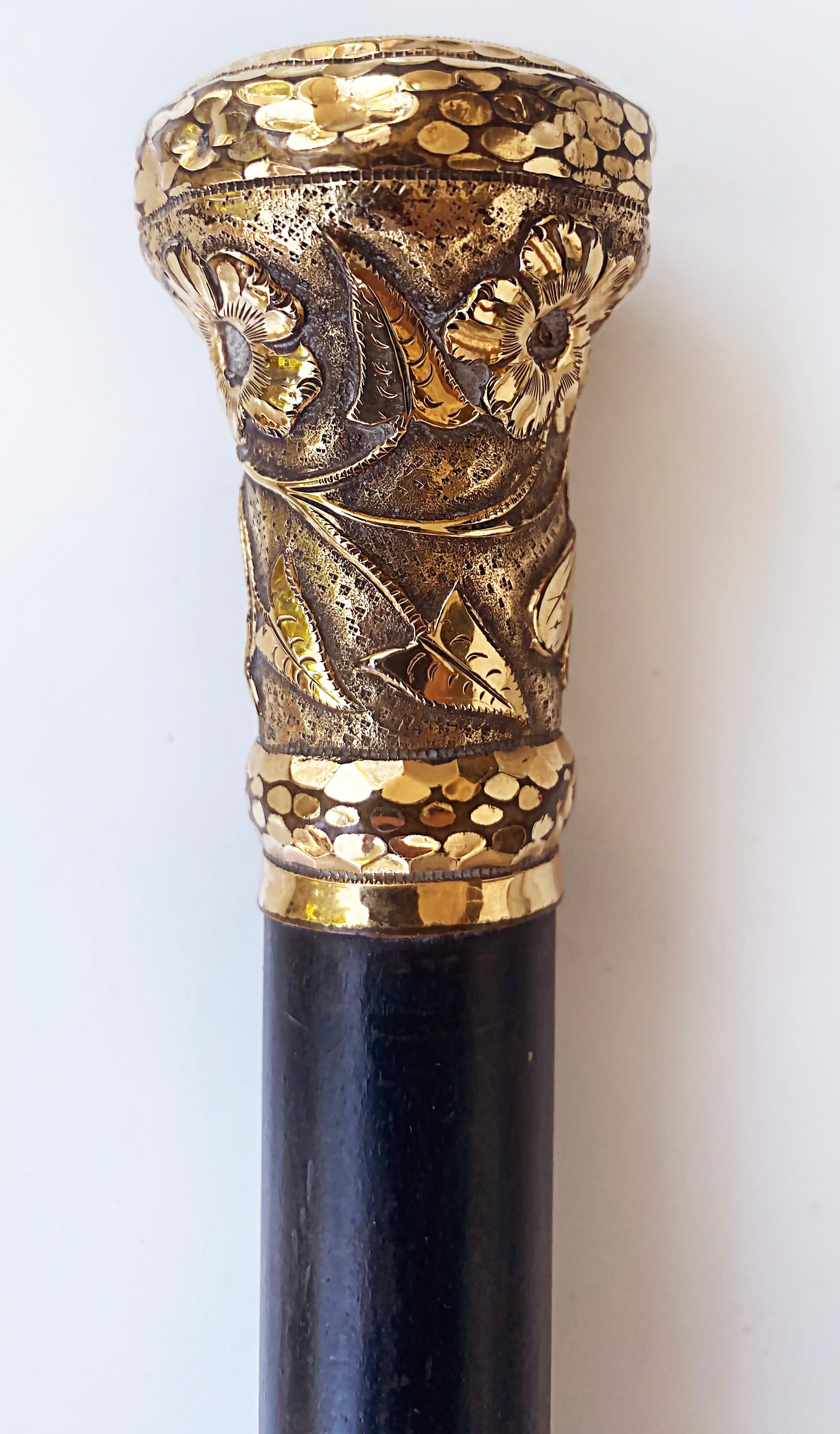 gold topped cane