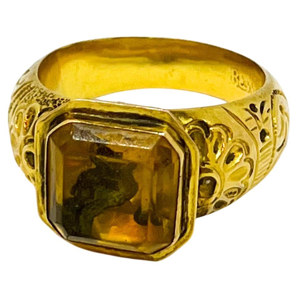 Antique Gold Ring 1855-1877 Tampere Finland