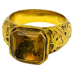 Anello d'oro antico 1855-1877 Tampere Finlandia