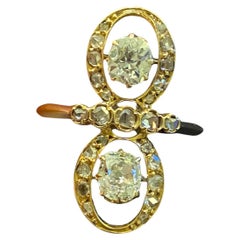 Anillo Oro Antiguo Diamantes