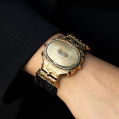 Bracelet portrait victorien ancien en or 14 carats, 1850