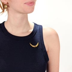 Antique 'Gold Rush' Montana Gold Watch Holder Pin or Brooch