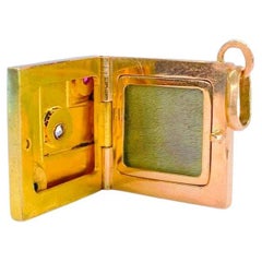 Antique Gold Russian Locket Pendant