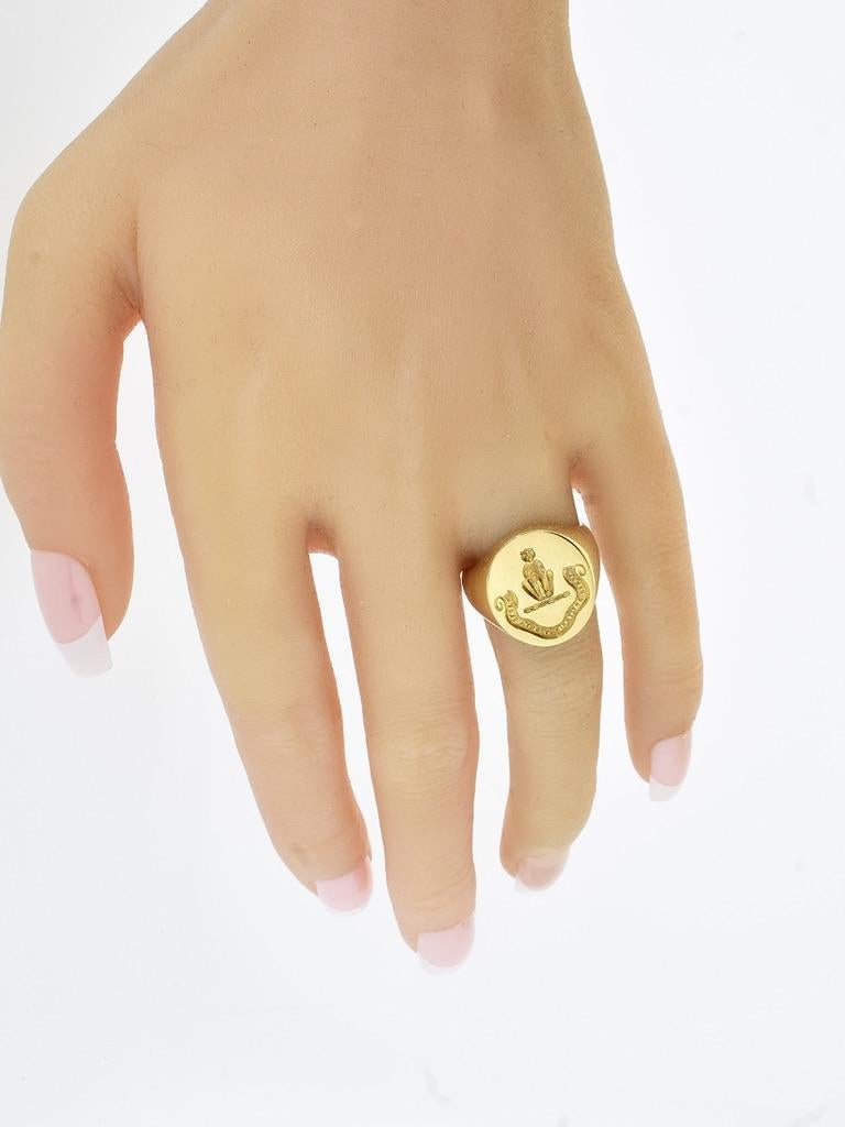 Antique Gold Scottish Signet Ring, 