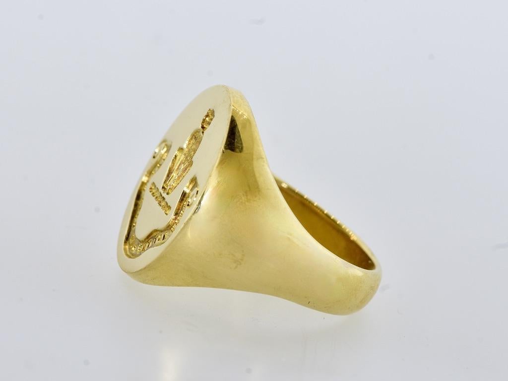 Antique Gold Scottish Signet Ring, 