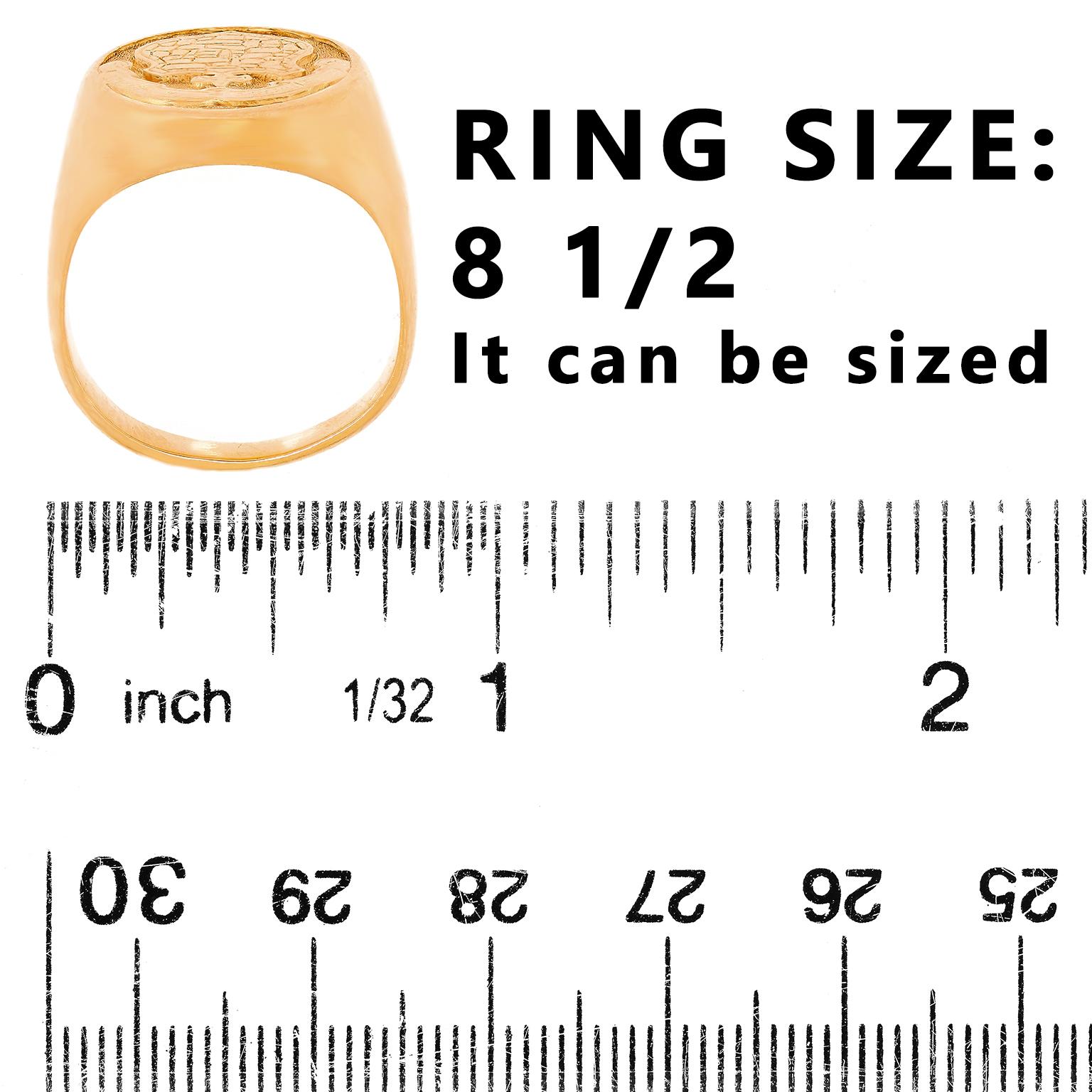 Antique Gold Signet Ring 2