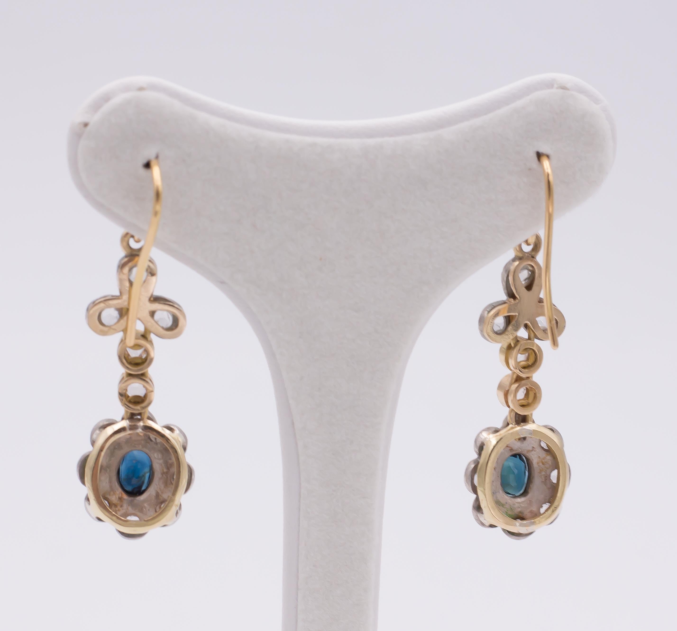 gold drop earrings