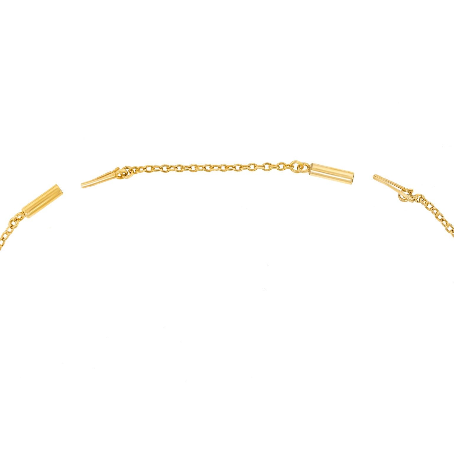 Women's Antique Gold Swag Necklace For Sale