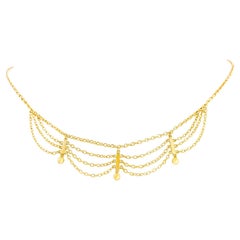 Antique Gold Swag Necklace
