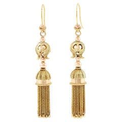 Antique Gold Tassel Earrings