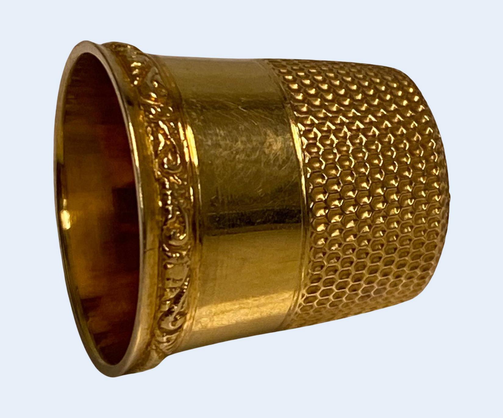 Antike Golddimble, ca. 1900, antik 1