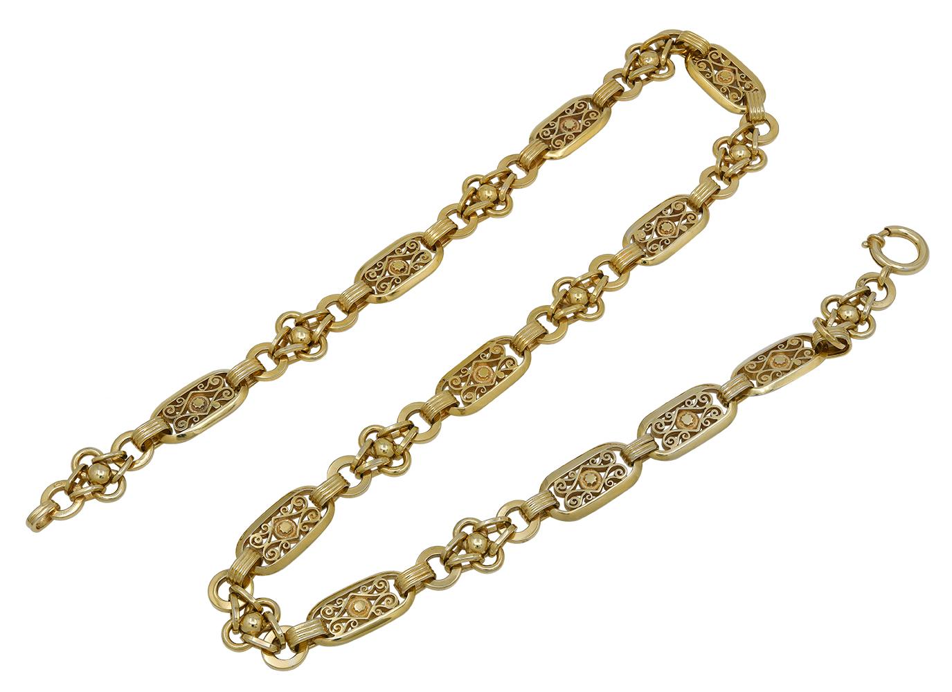 gold watch chain antique