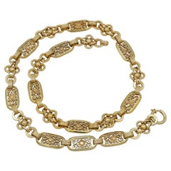 Antique Gold Watch Chain