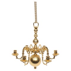 Antique Golden Candle Holder CEILING LAMP, Pendant Light Art Deco Chandelier