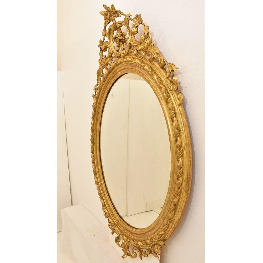golden antique mirror