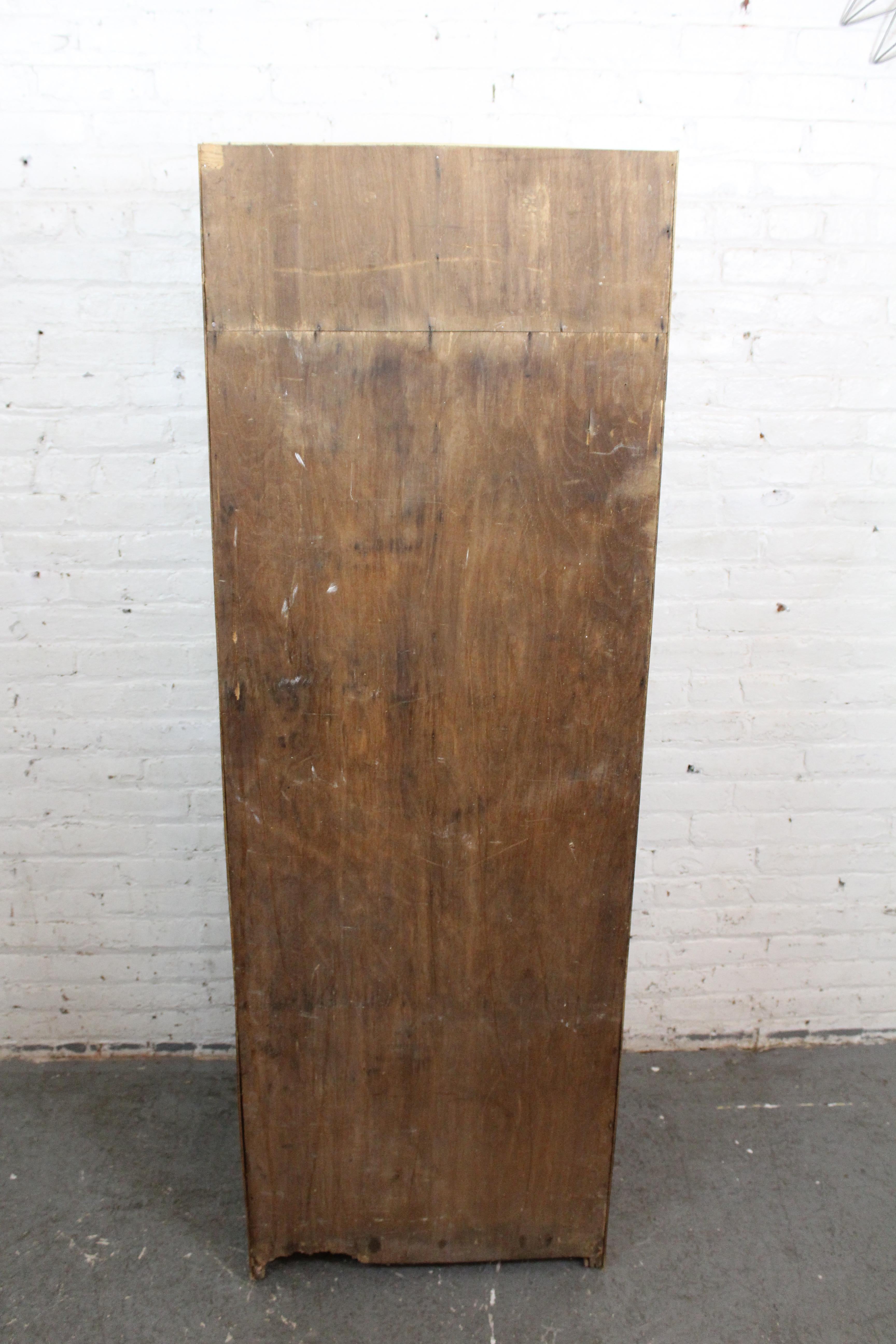 Antique Golden Oak Haberdashery Cabinet by Dudley & Co. England 2