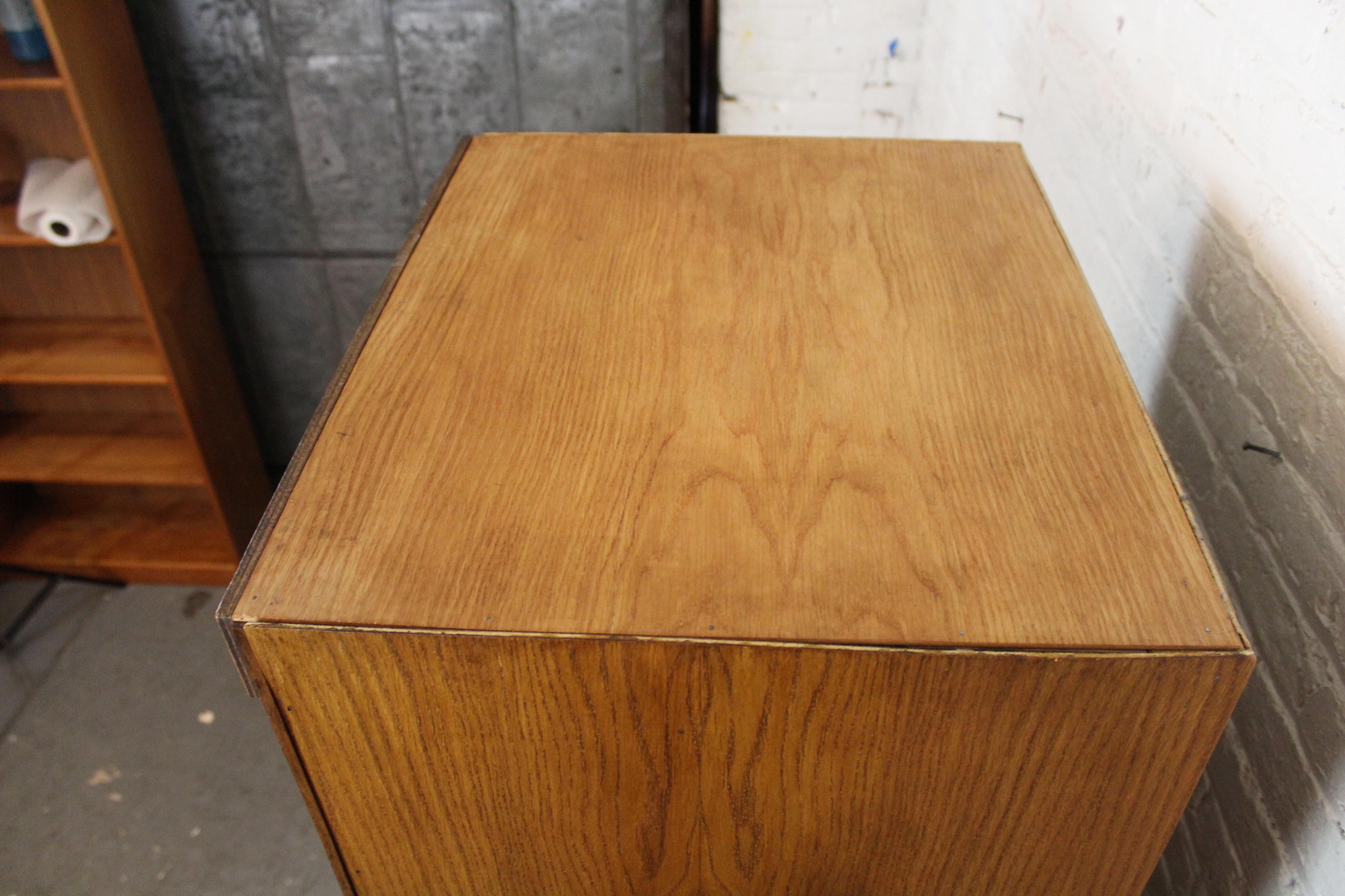 Antique Golden Oak Haberdashery Cabinet by Dudley & Co. England 4