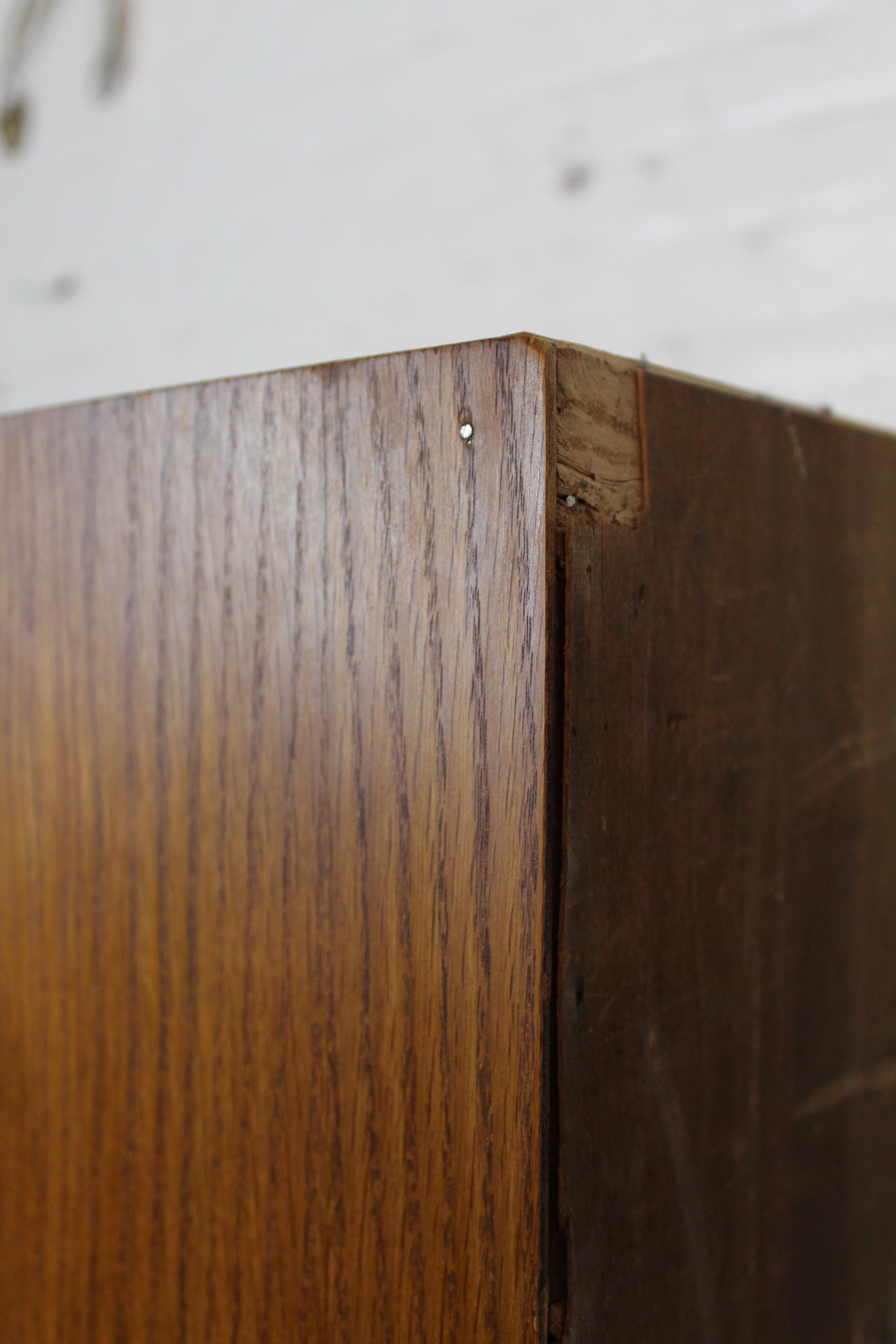 Antique Golden Oak Haberdashery Cabinet by Dudley & Co. England 9