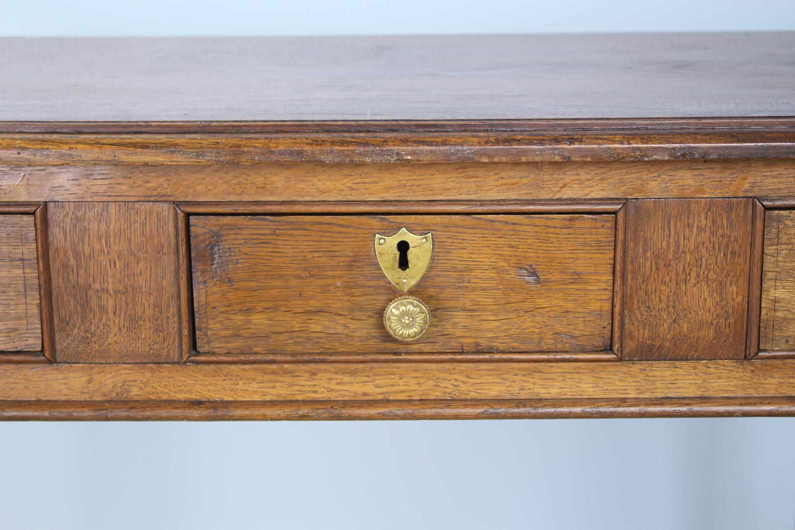 19th Century Antique Golden Oak Side Table