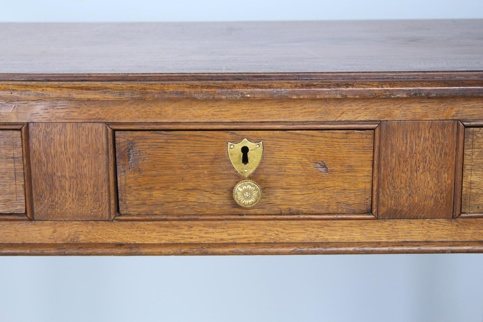 19th Century Antique Golden Oak Side Table