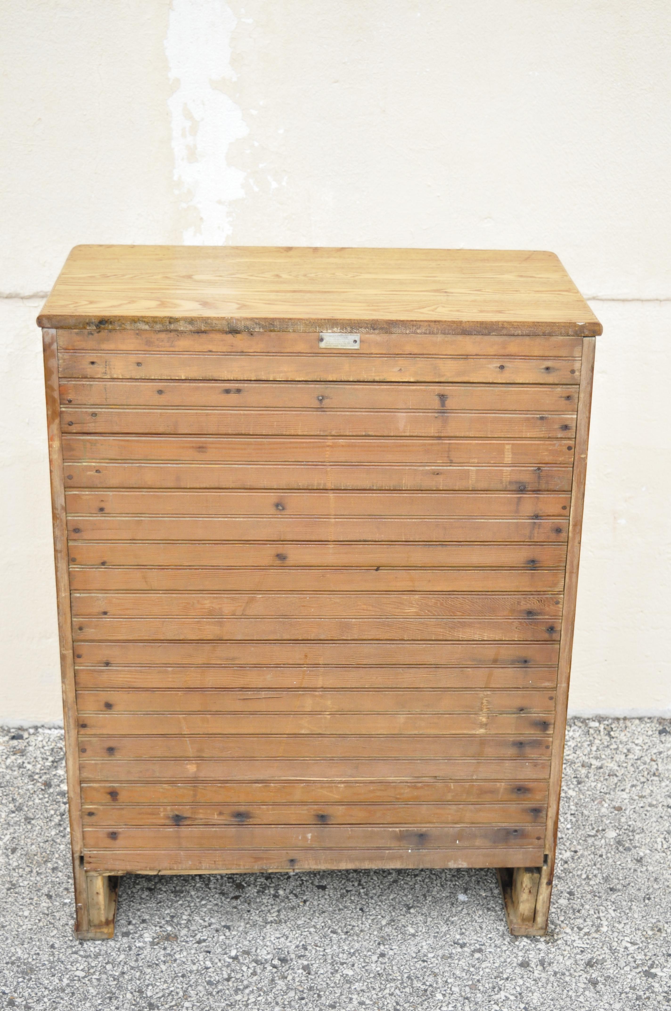 Antique Golden Oakwood Ice Box by Herrick Refrigerator Company 3