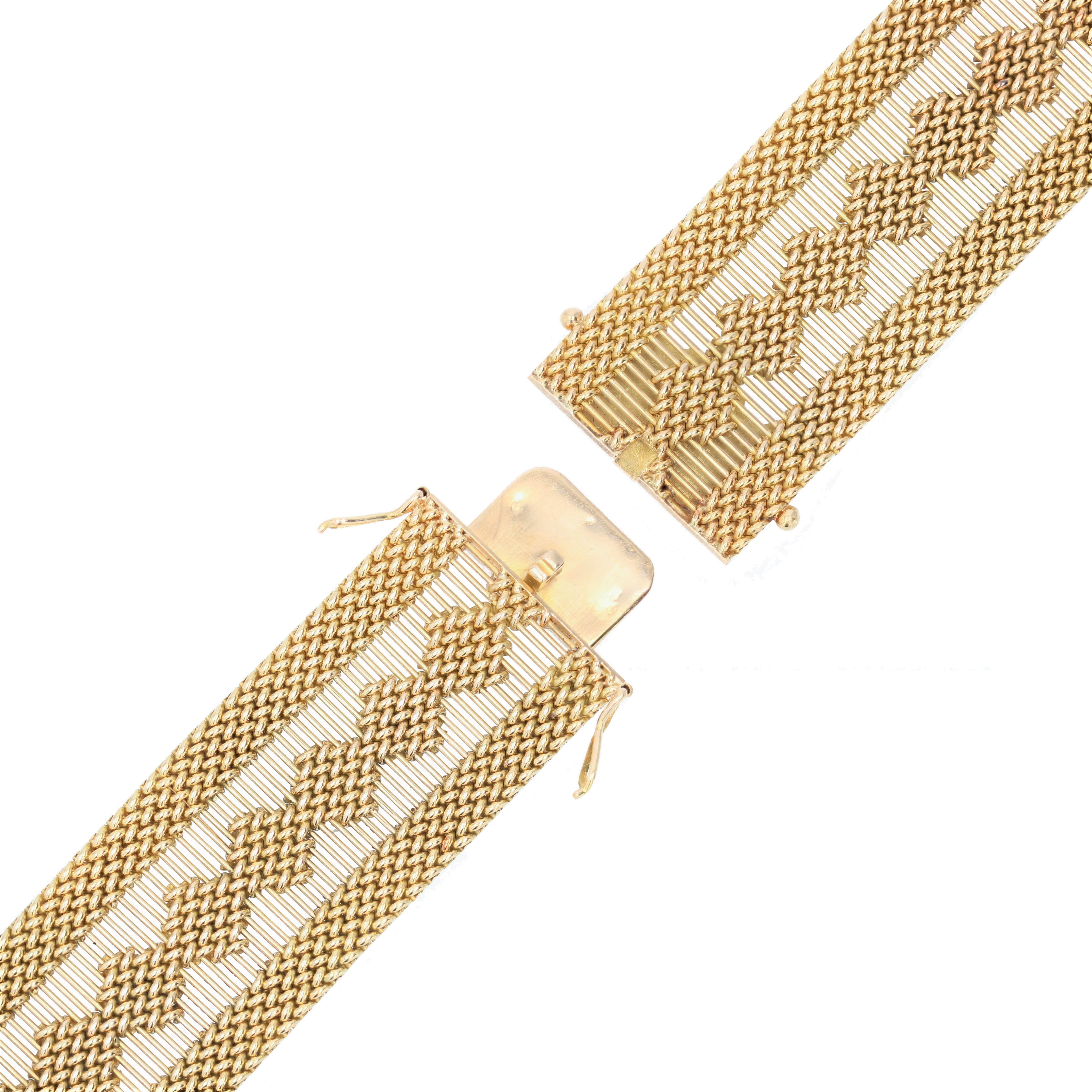 gold ribbon bracelet