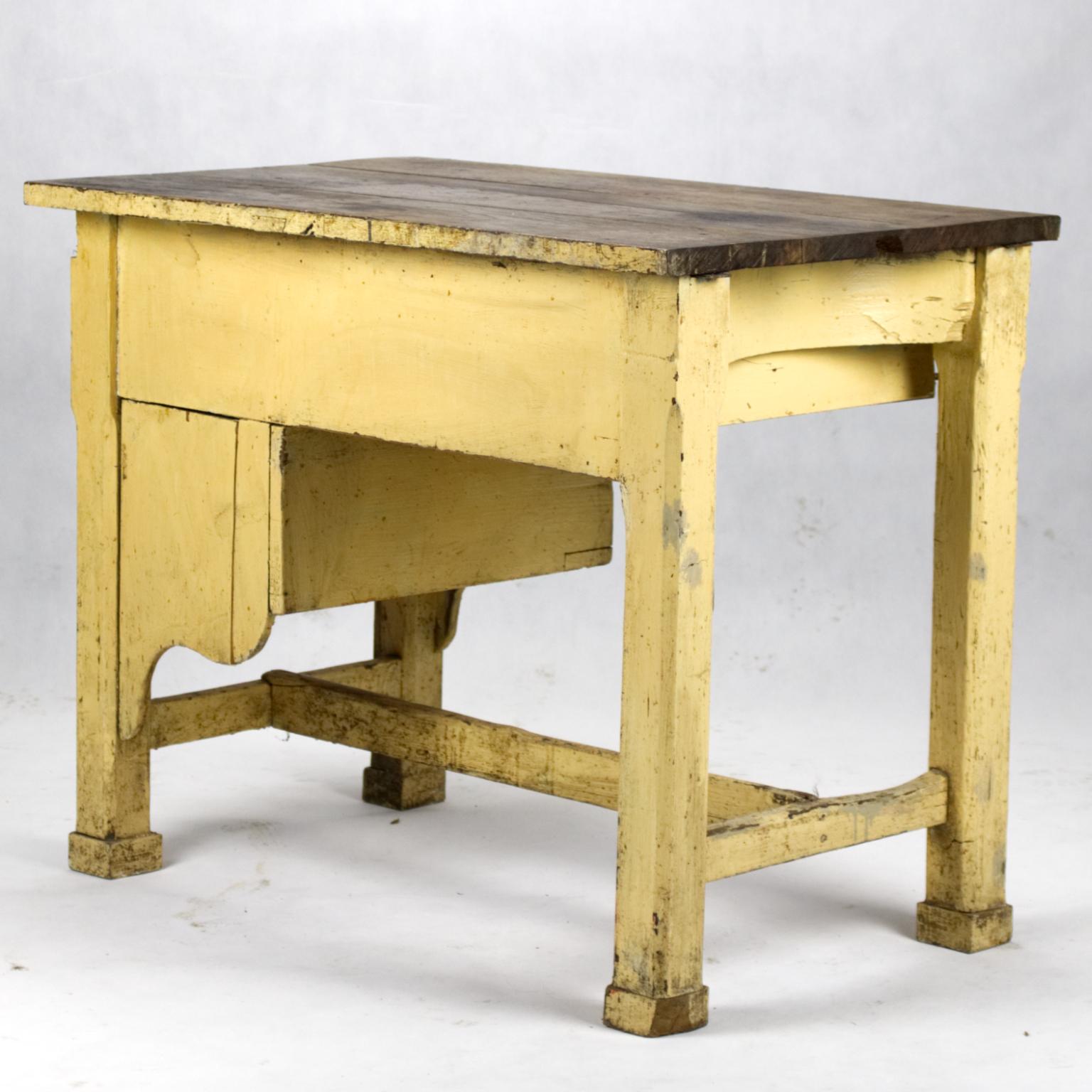 Hungarian Antique Goldsmith Oak Table, 19th Century