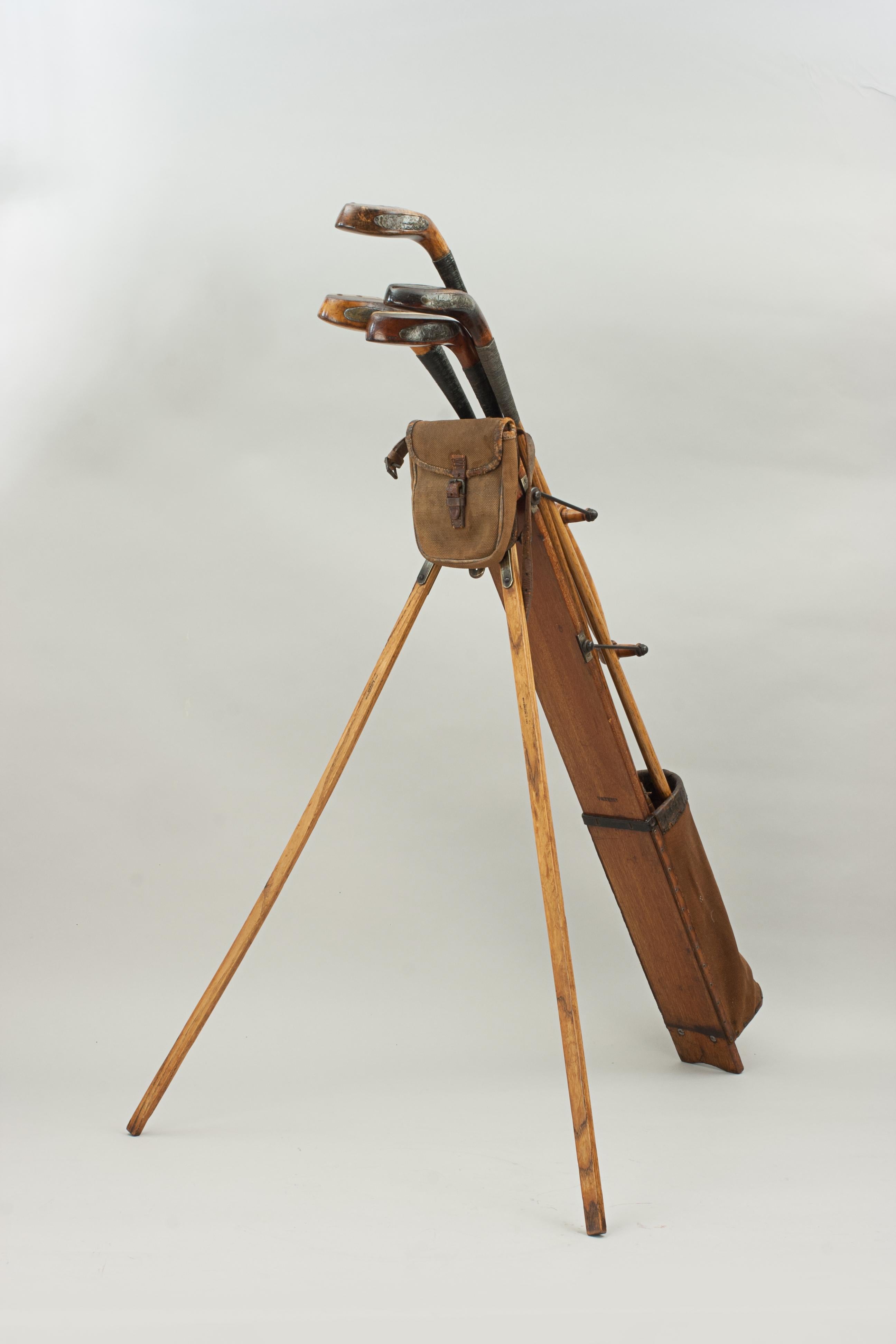 Antique Golf Bag, Automaton Caddy by Bussey 1