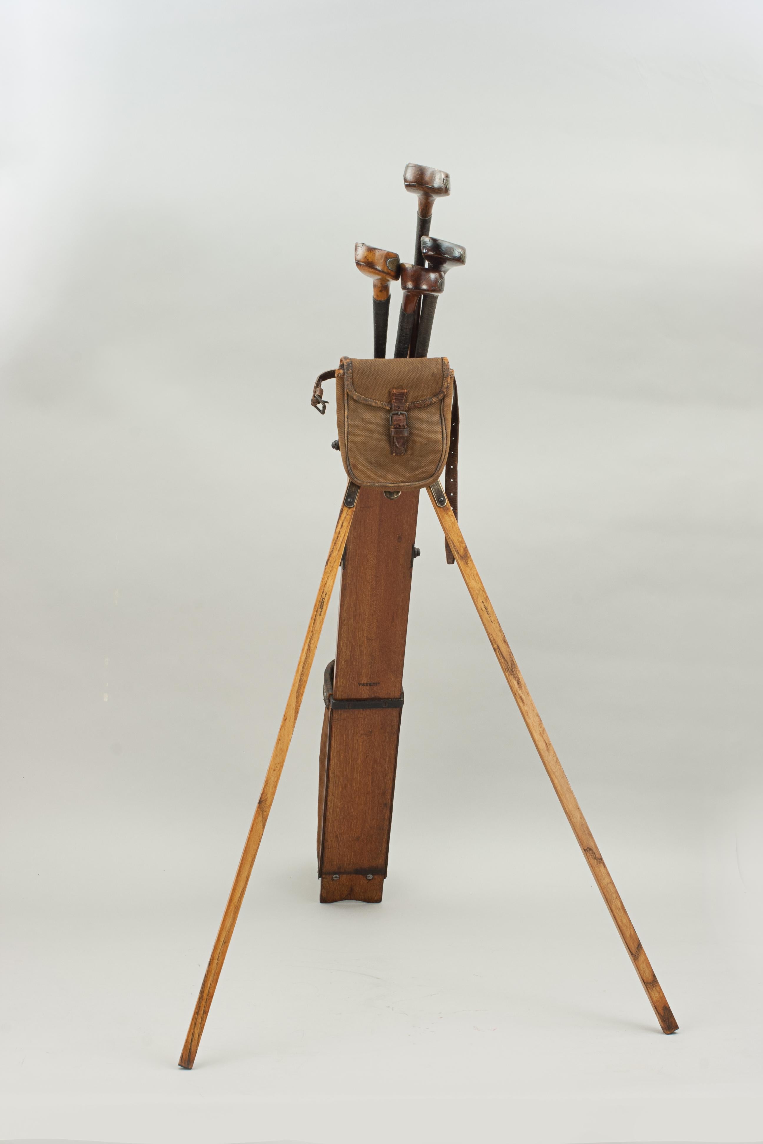 Antique Golf Bag, Automaton Caddy by Bussey 3