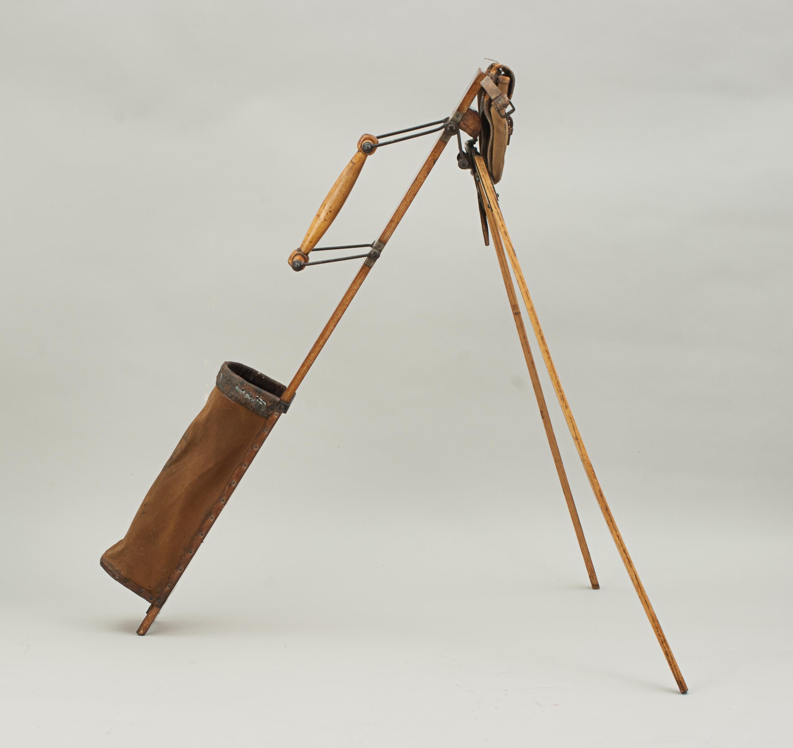 Antique Golf Bag, Automaton Caddy by Bussey 5