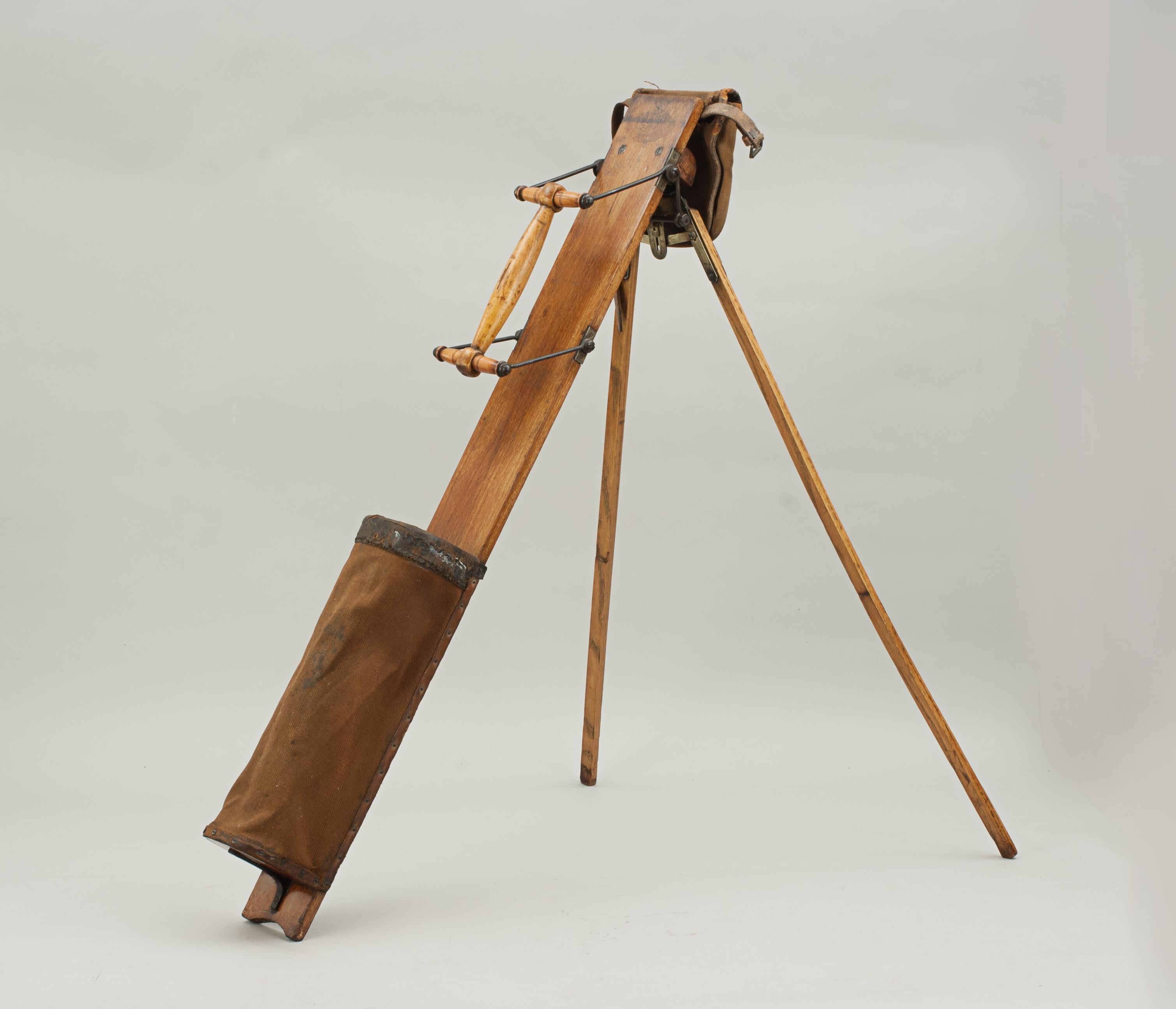 antique golf caddy