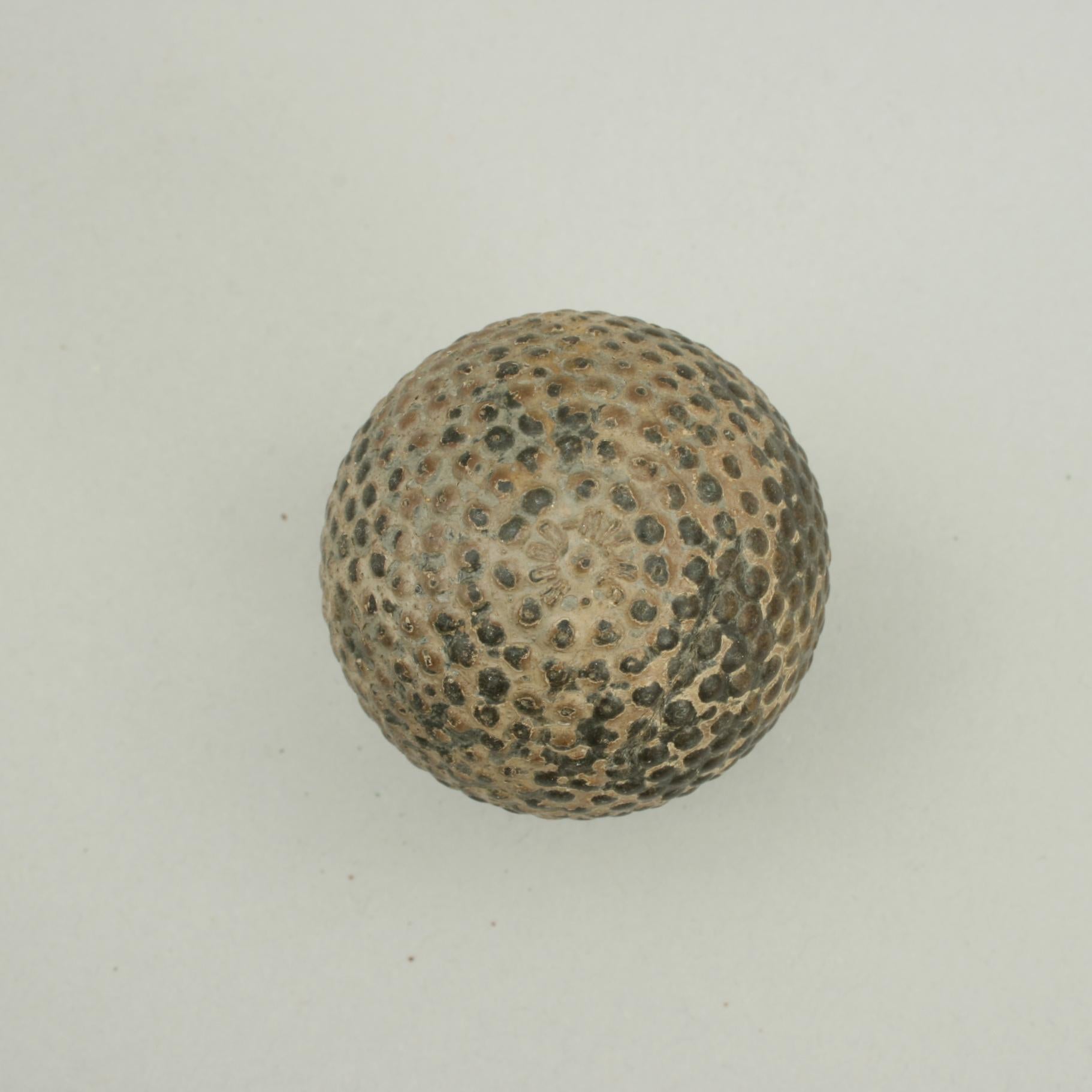 British Antique Golf Ball, Bramble Design, The Kiddy