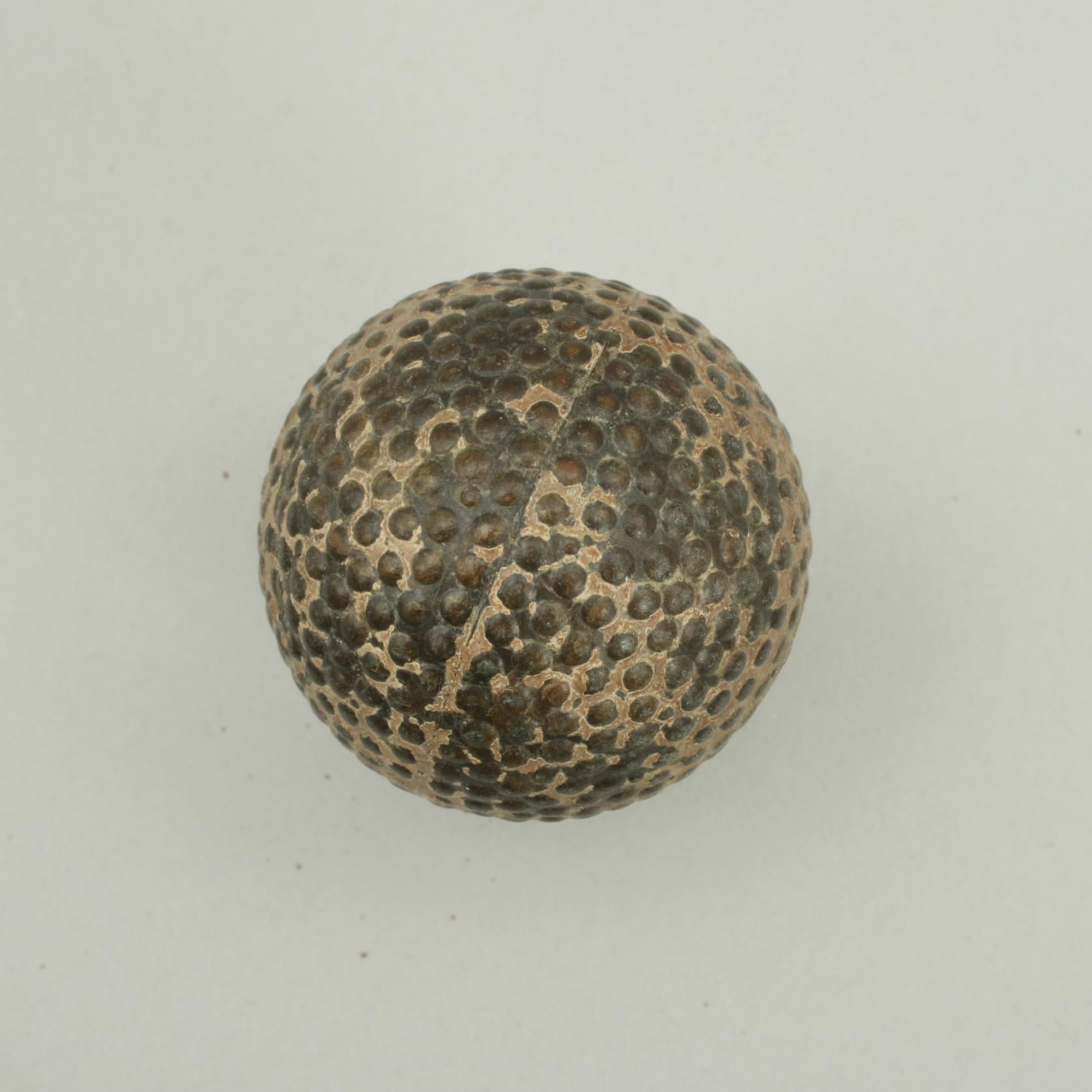 Early 20th Century Antique Golf Ball, Bramble Design, The Kiddy
