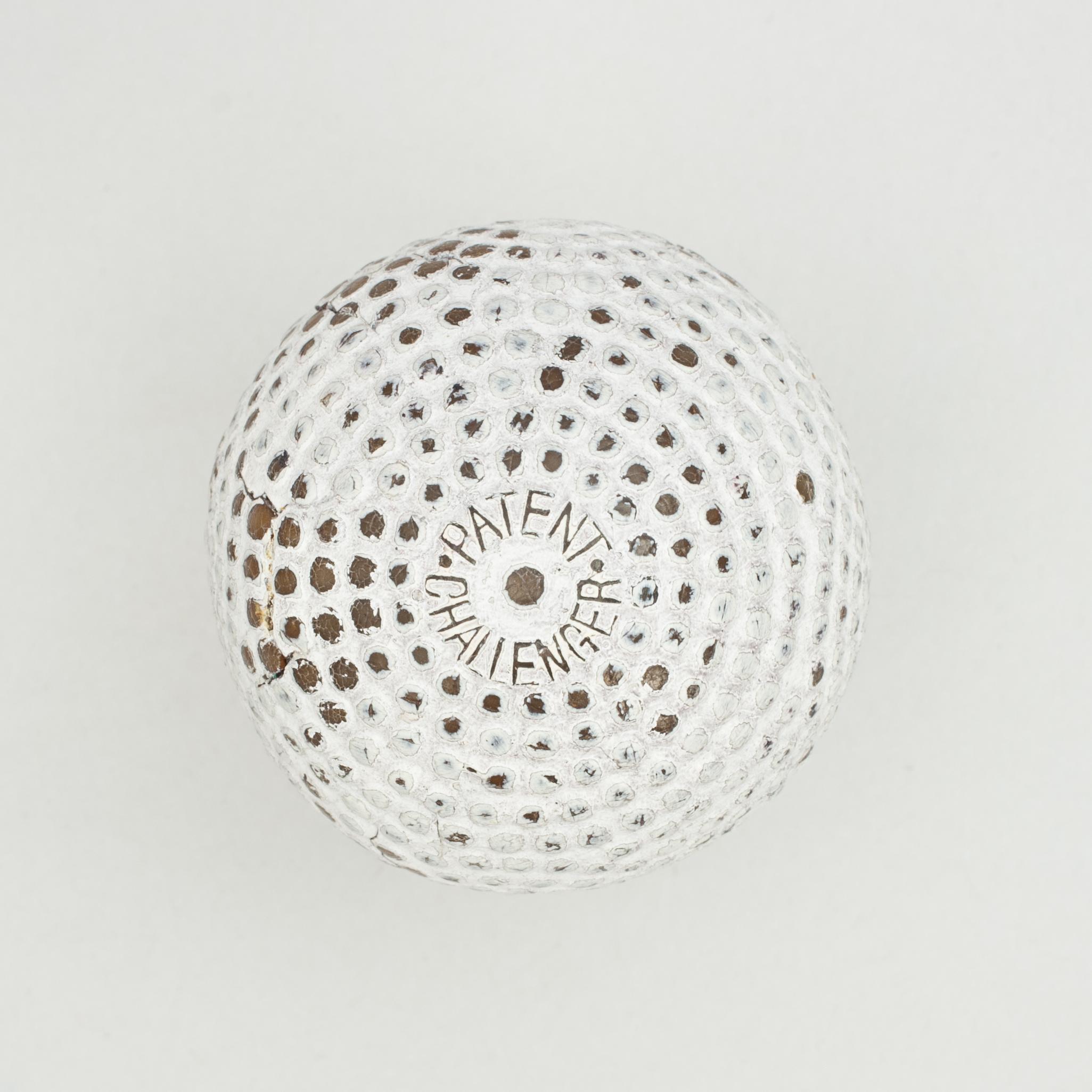 Antique Golf Ball Bramble Pattern Challenger Patent In Good Condition In Oxfordshire, GB