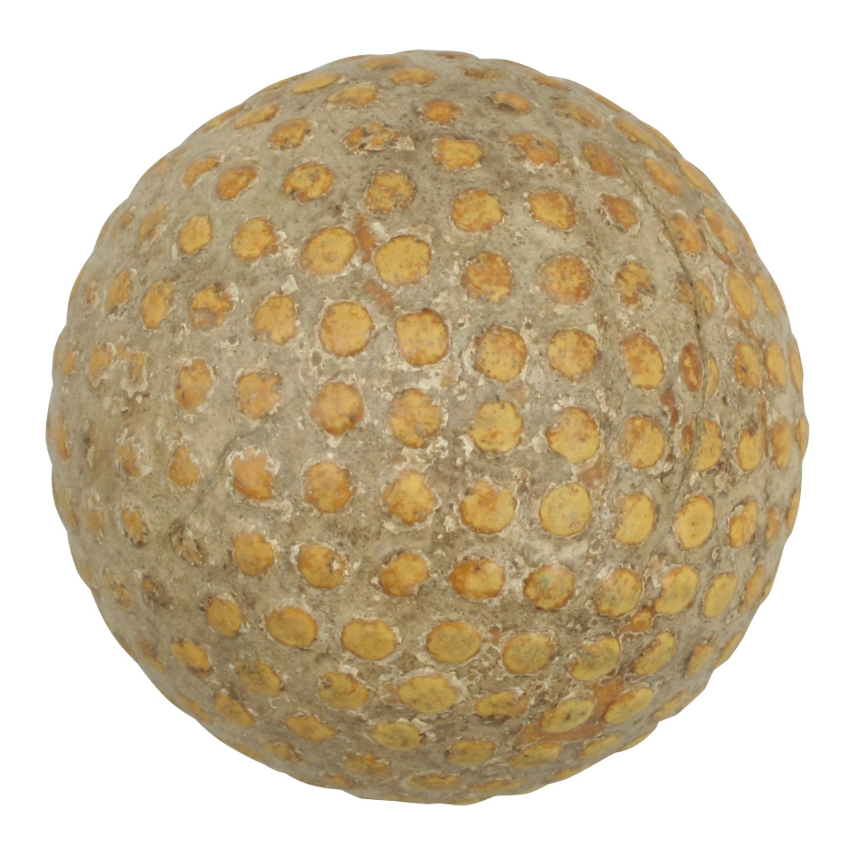 Antique Golf Ball, Bramble Pattern Rubber Core 1