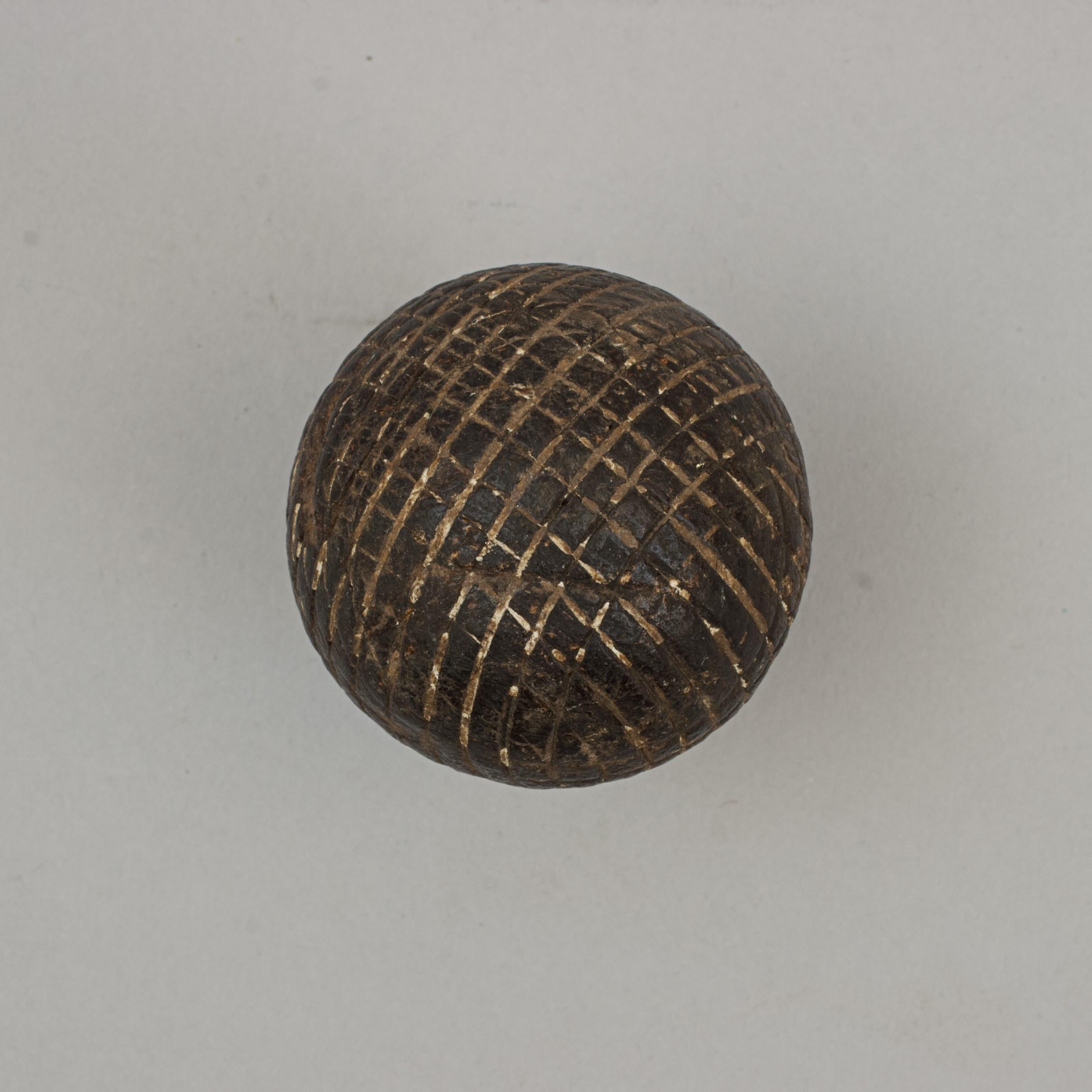 Antique Golf Ball, Gutta Percha For Sale 6