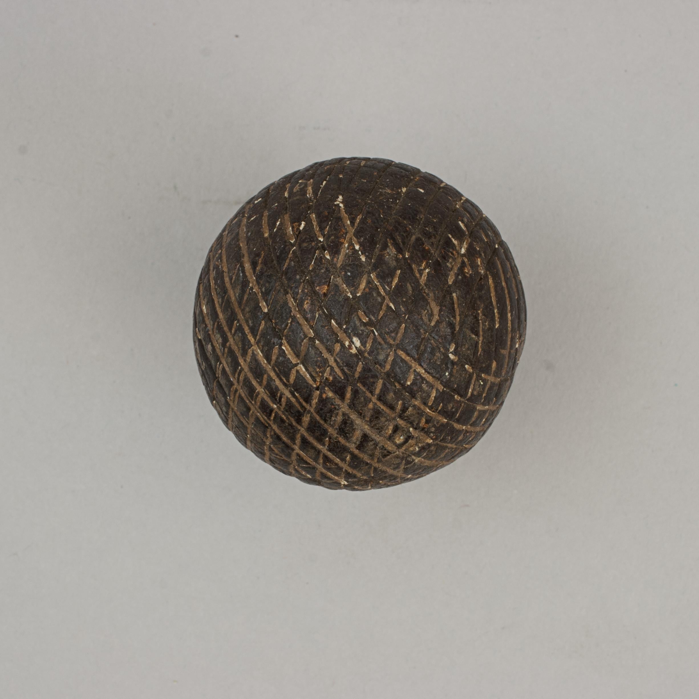 Antique Golf Ball, Gutta Percha For Sale 5