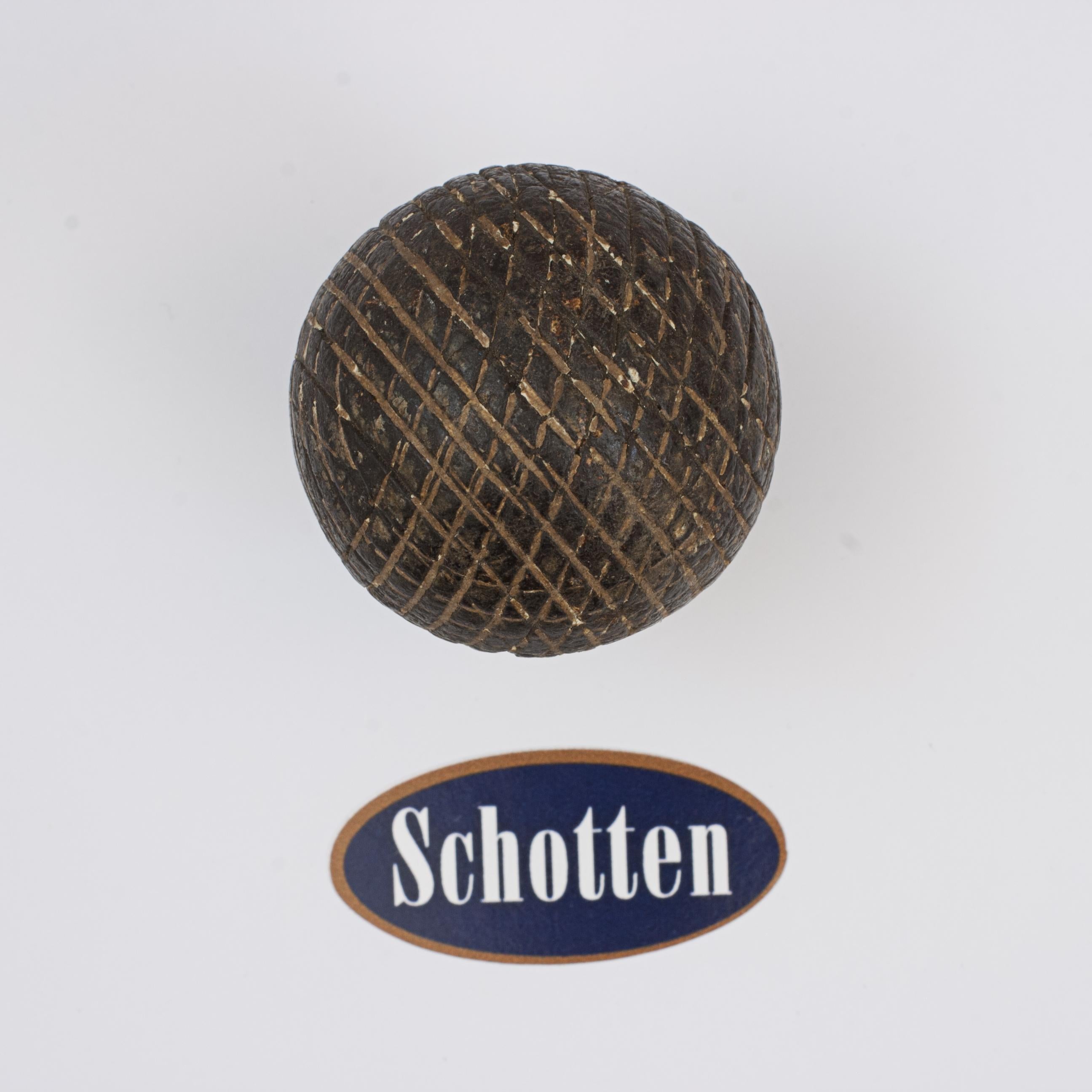 Late 19th Century Antique Golf Ball, Gutta Percha For Sale