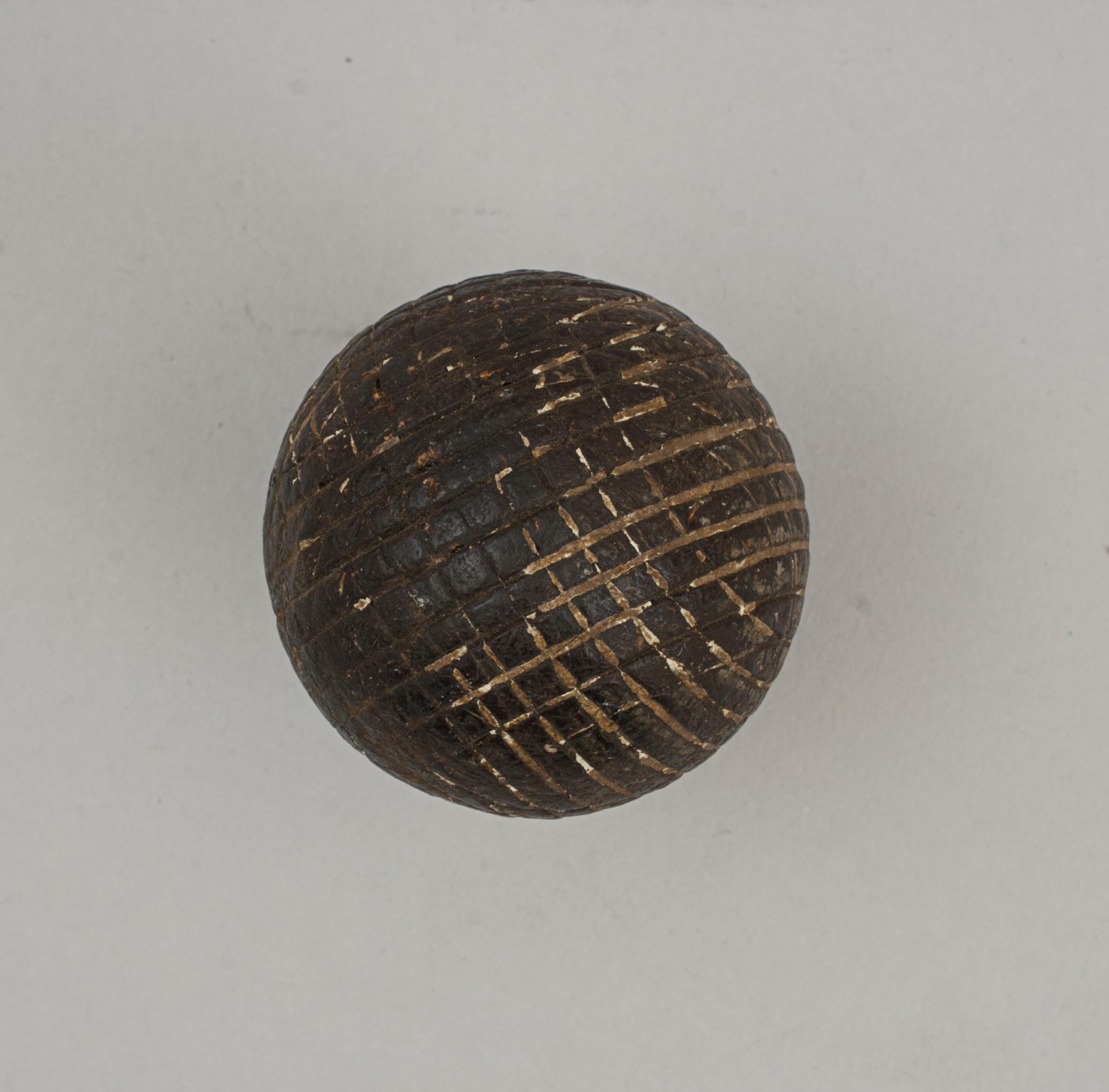 Antique Golf Ball, Gutta Percha For Sale 1