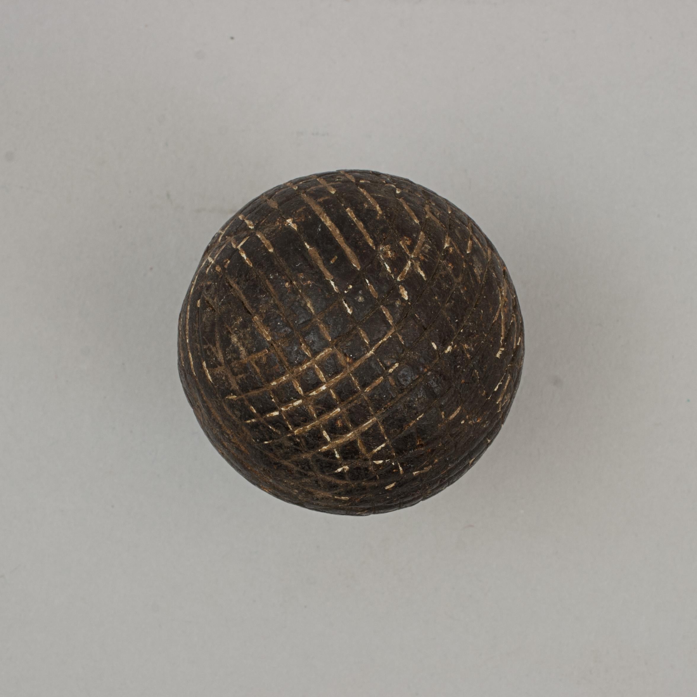 Antique Golf Ball, Gutta Percha For Sale 2