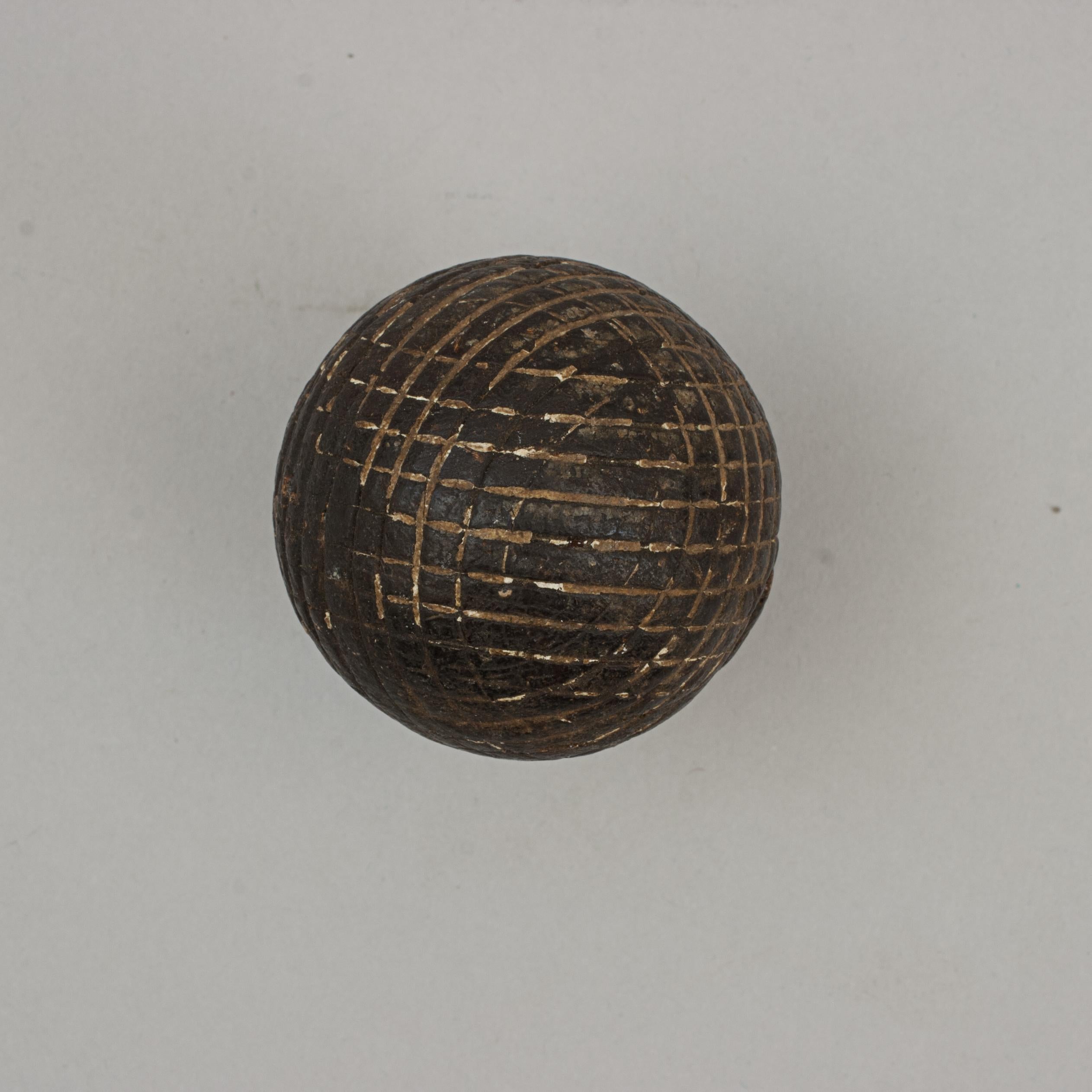 Antique Golf Ball, Gutta Percha For Sale 4