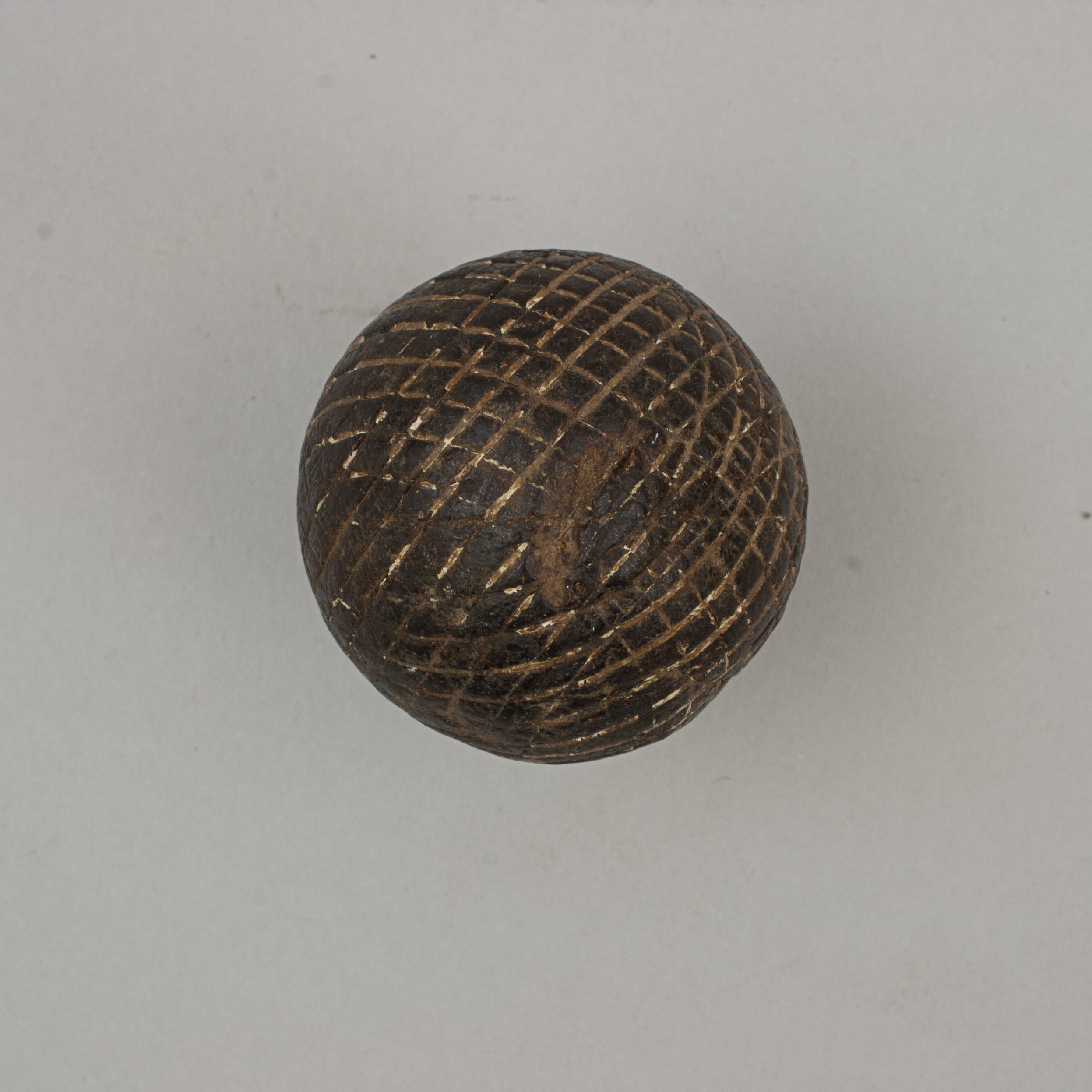 Antique Golf Ball, Gutta Percha For Sale 3