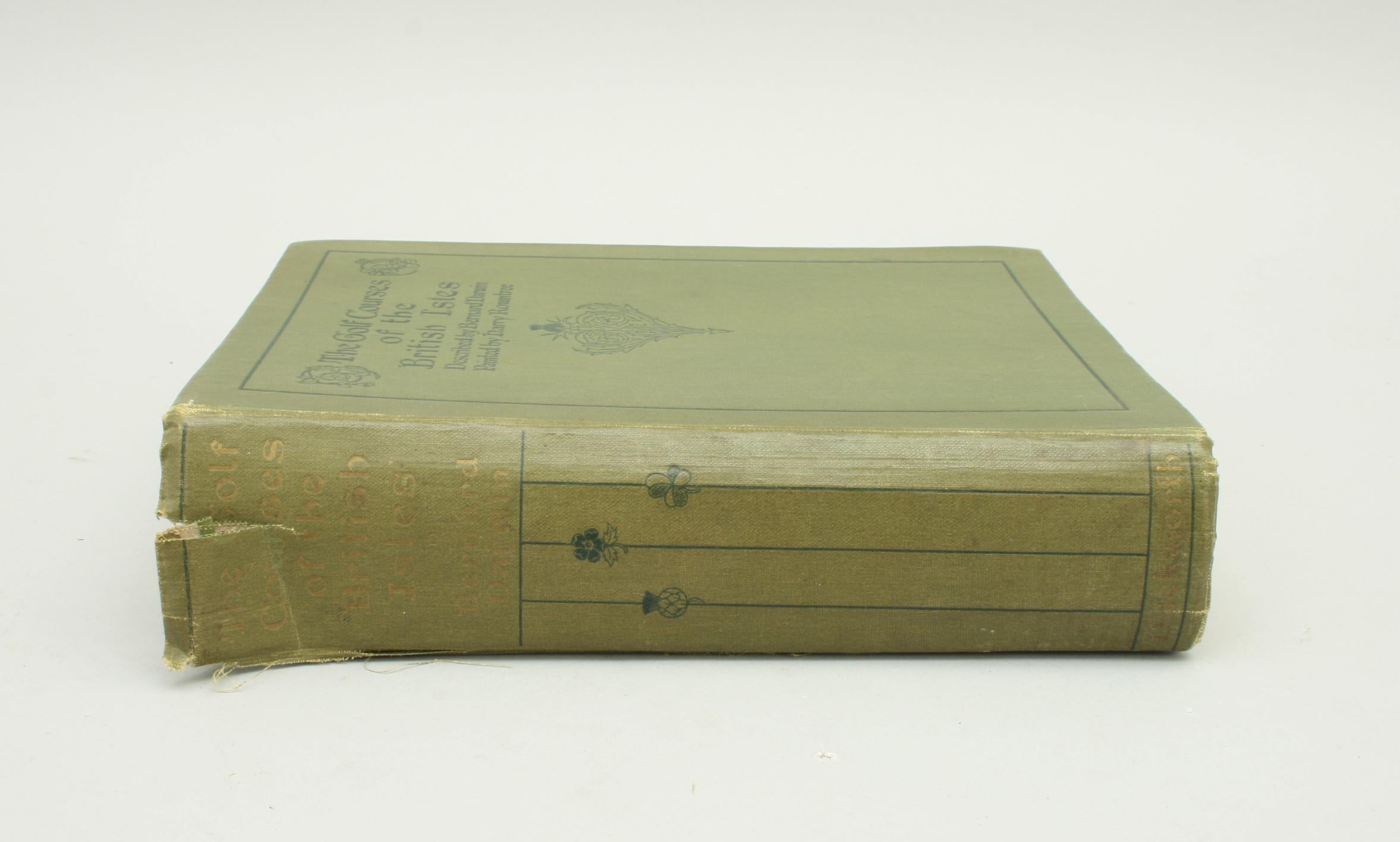 Sporting Art Antique Golf Book, The Golf Courses of the British Isles, by Bernard Darwin