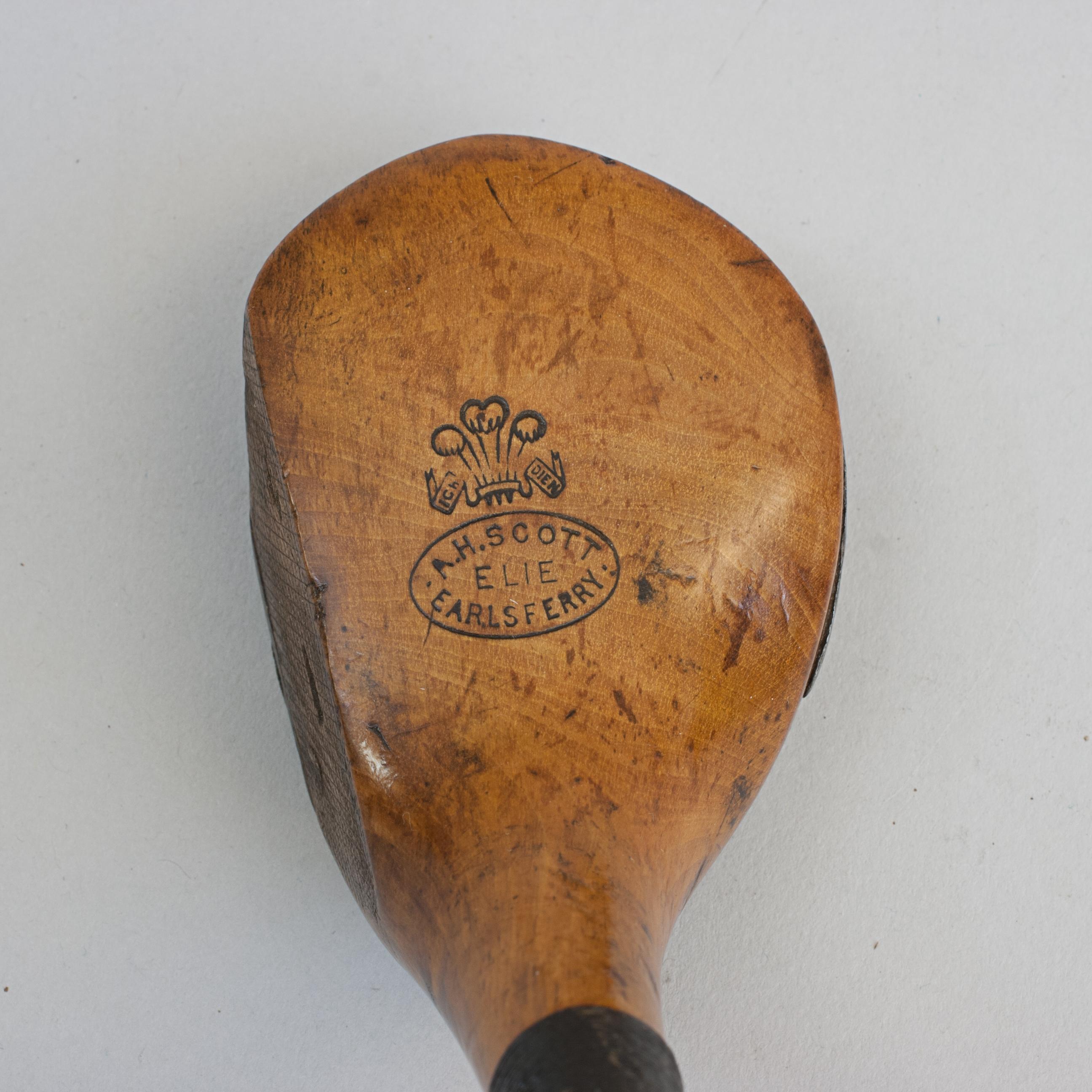 Antique Golf Club, Brassie By Scott Of Earlsferry For Sale 4