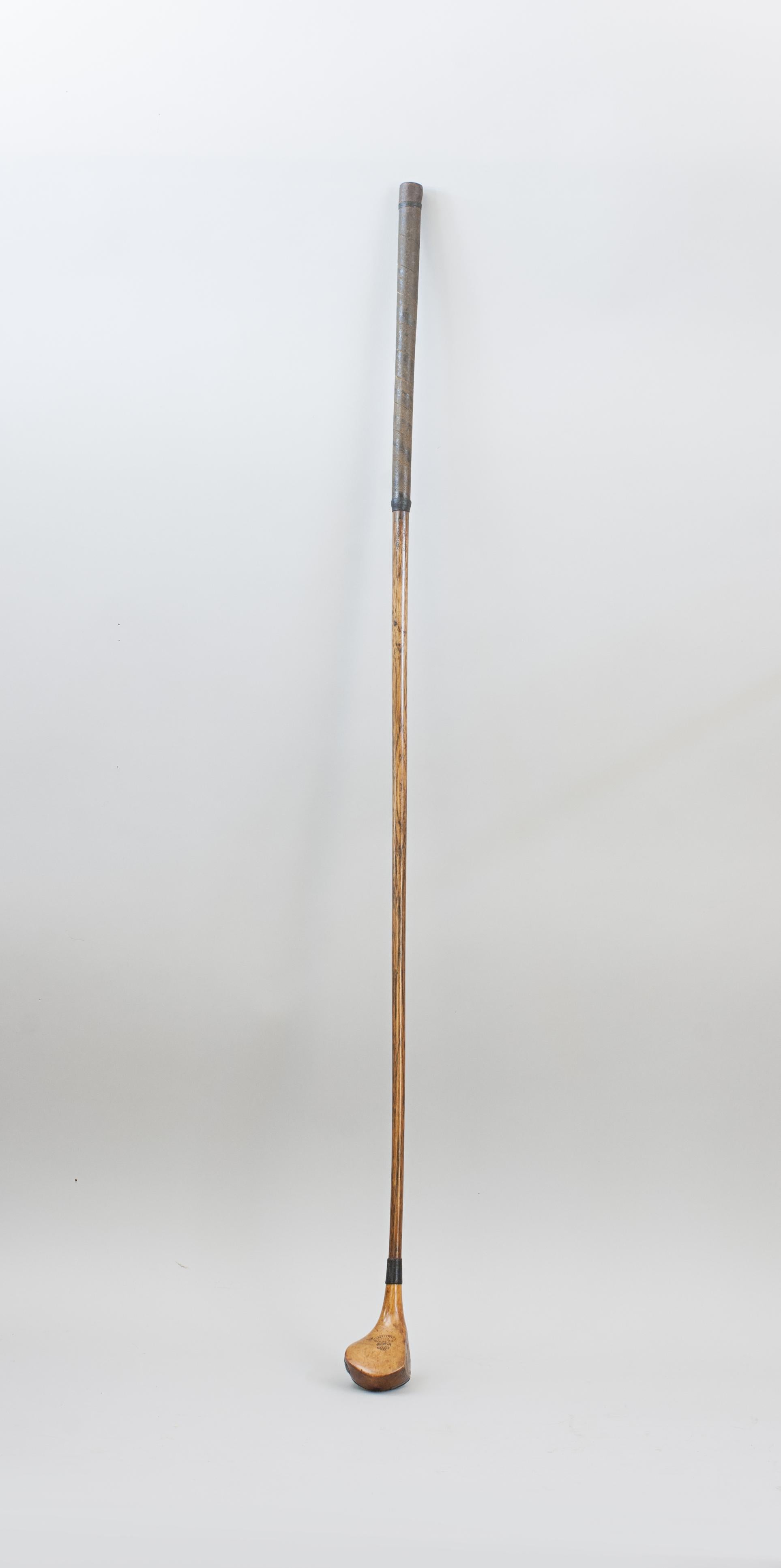British Antique Golf Club, Brassie By Scott Of Earlsferry For Sale