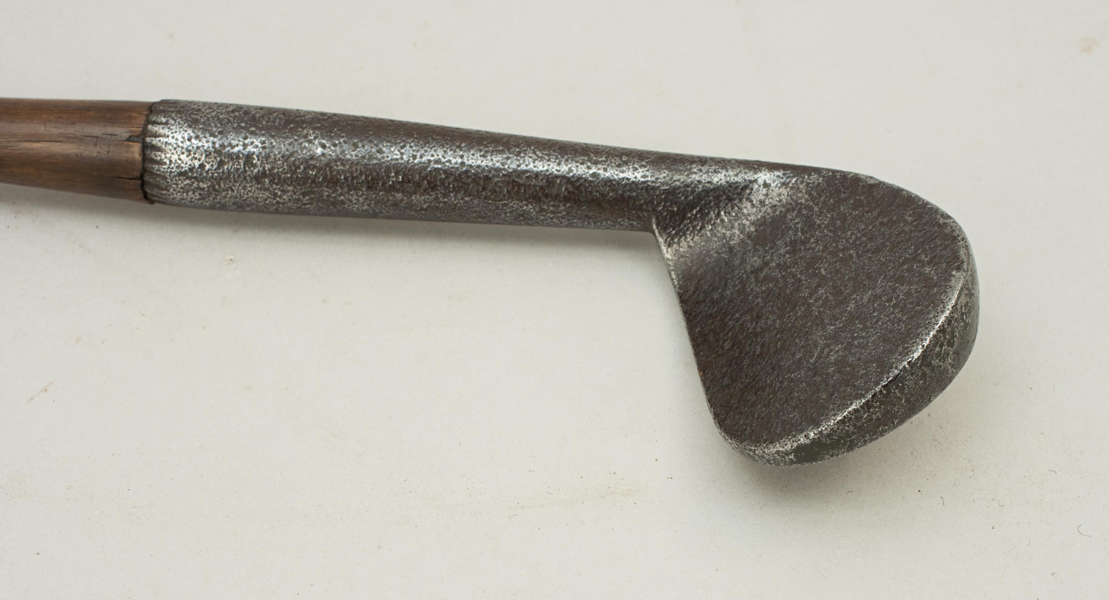 Late 19th Century Antique Golf Club, Heavy Rut Iron, Track Iron by Robert White, St Andrews