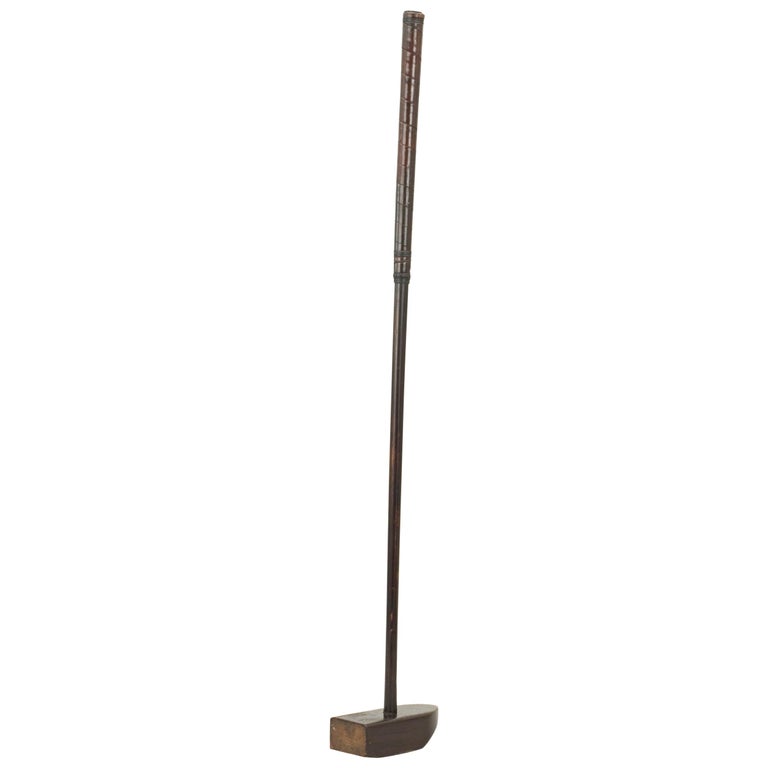 Antique Golf Club, Large Wood Head Croquet Type Putter For Sale at 1stDibs
