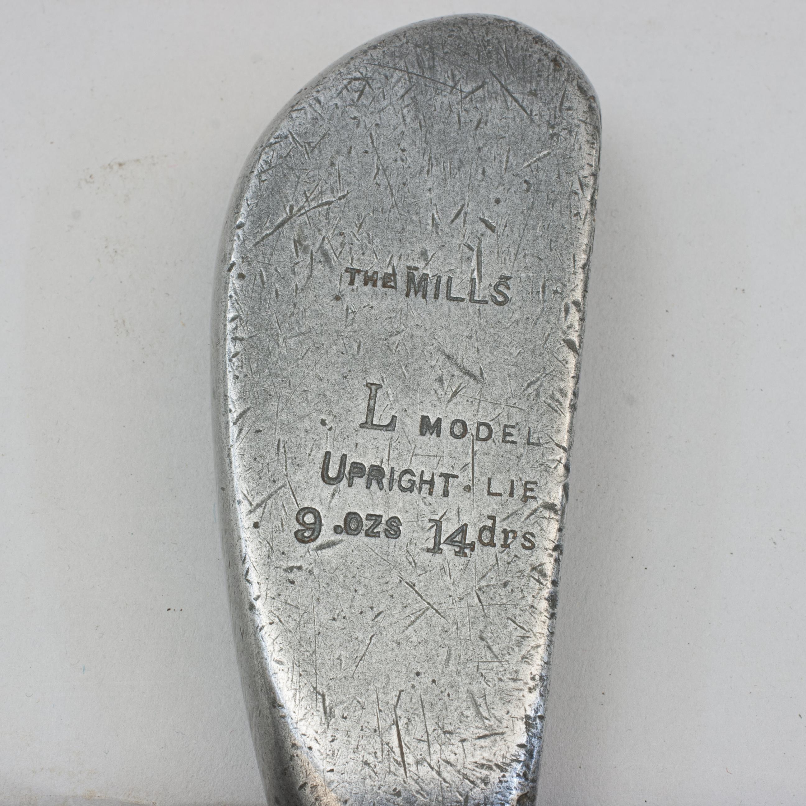 Aluminum Antique Golf Club, Long Nose Mills Putter. For Sale